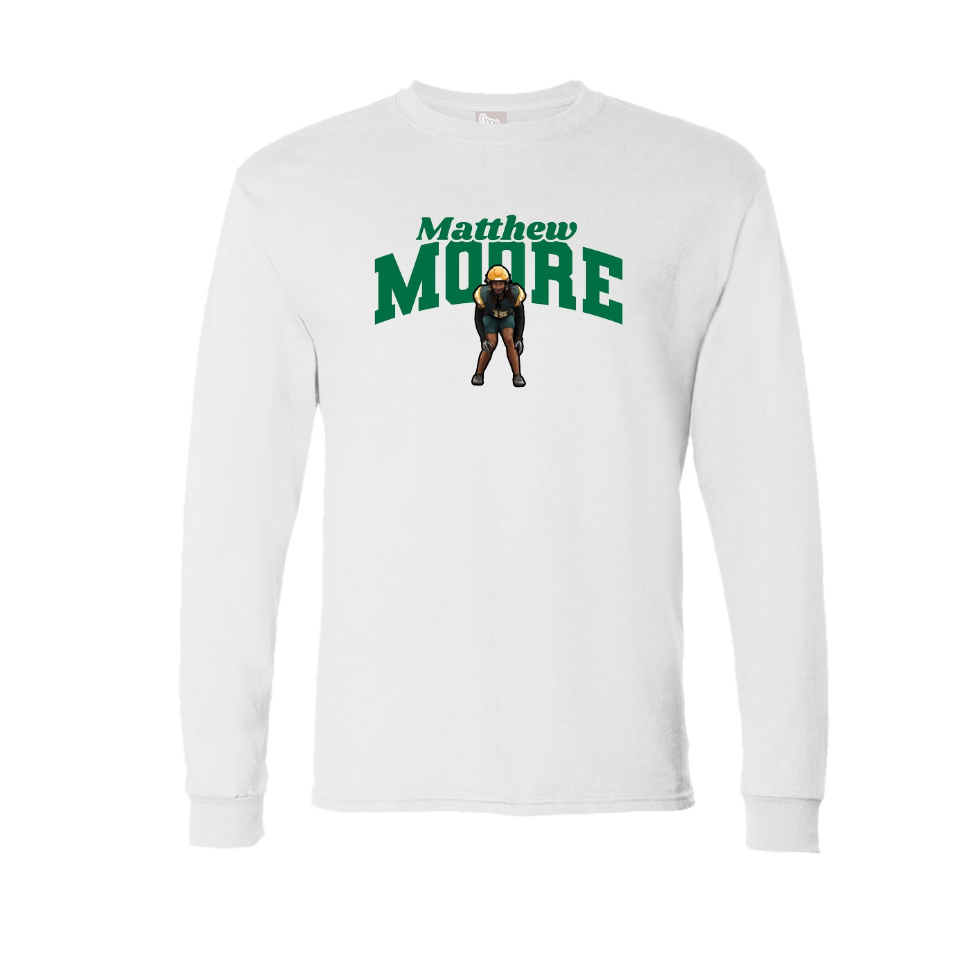 Long Sleeve Tee — Signature Arch in White