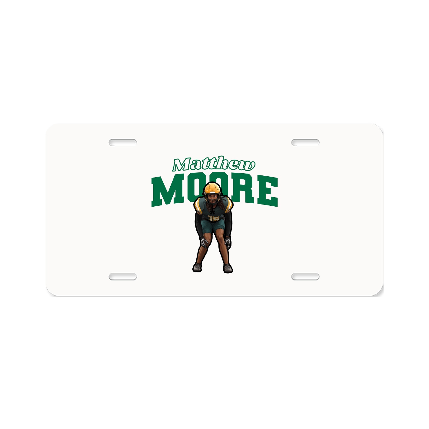 License Plate — Name Arch in Classic