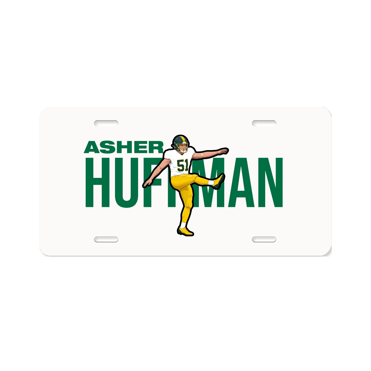 License Plate — Player Name in Classic