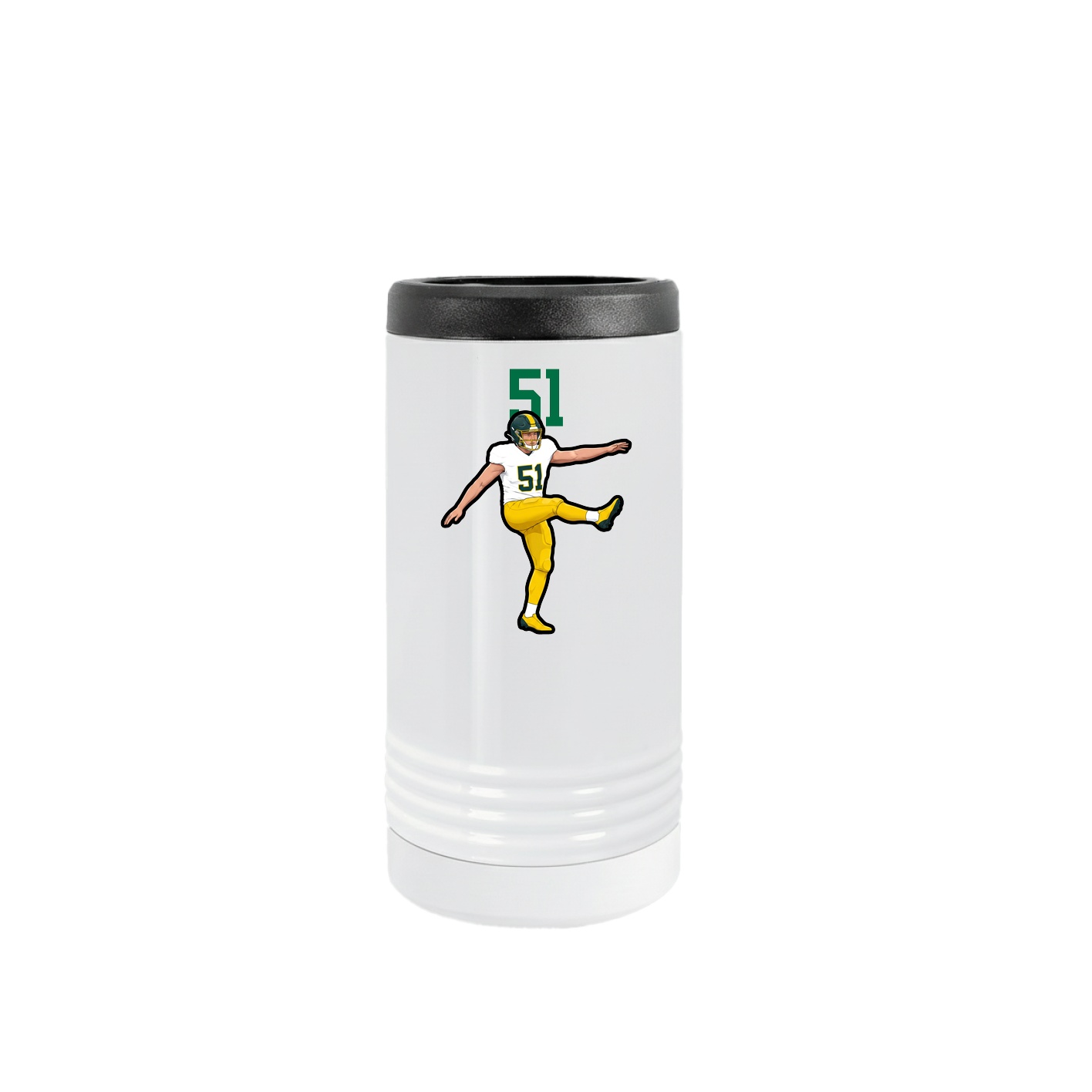 Slim Beverage Holder — Number Top in White