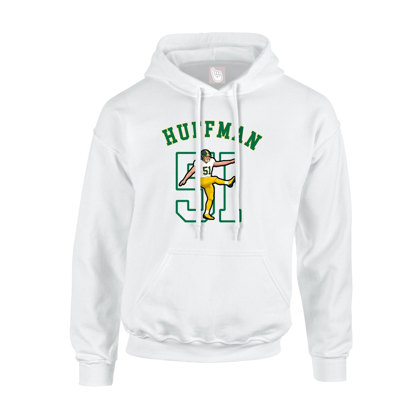 Youth Hoodie — Shirsey Arch in White