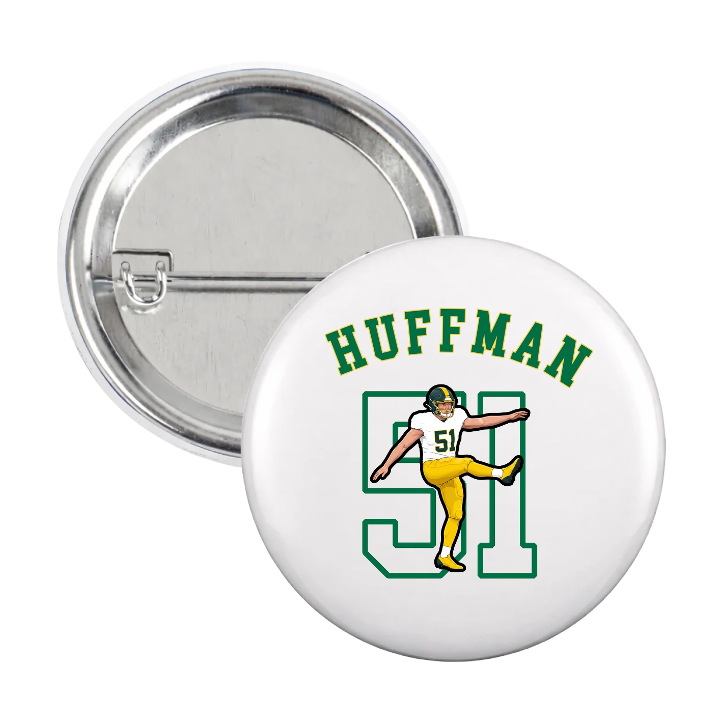 Game Day Button — Shirsey Arch in White
