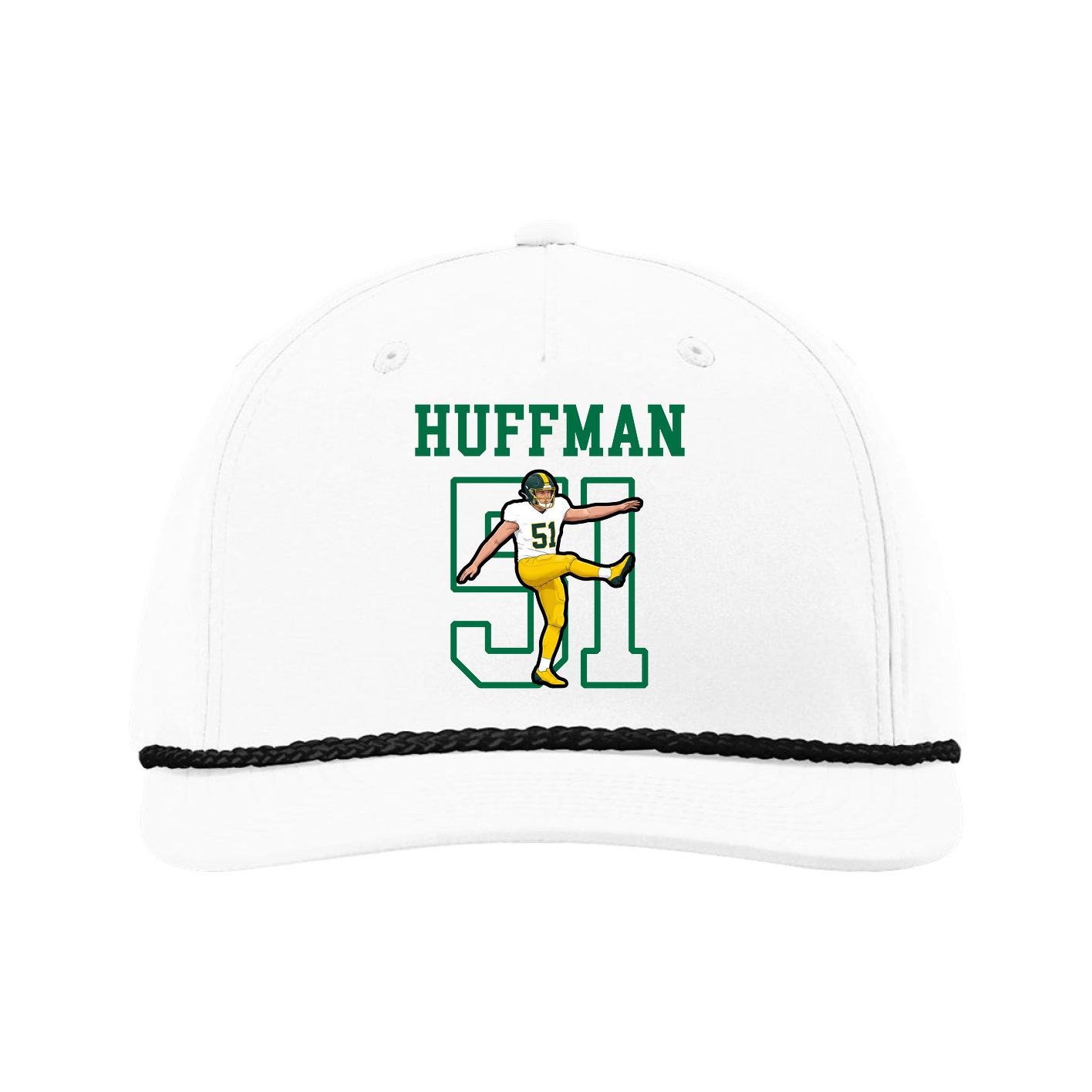 Five-Panel Classic Rope Cap — Shirsey in White