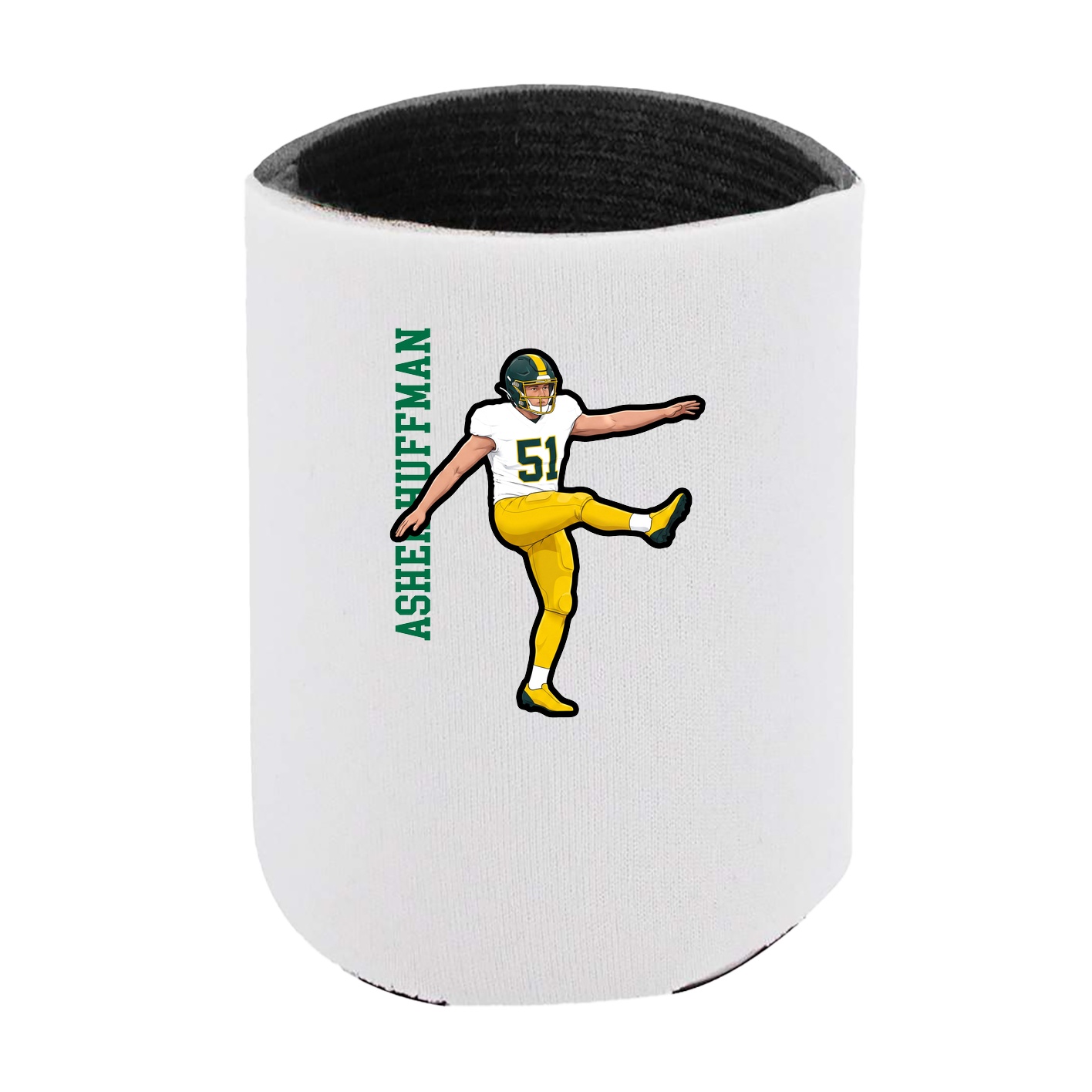 Can Holder — Name Vertical in White