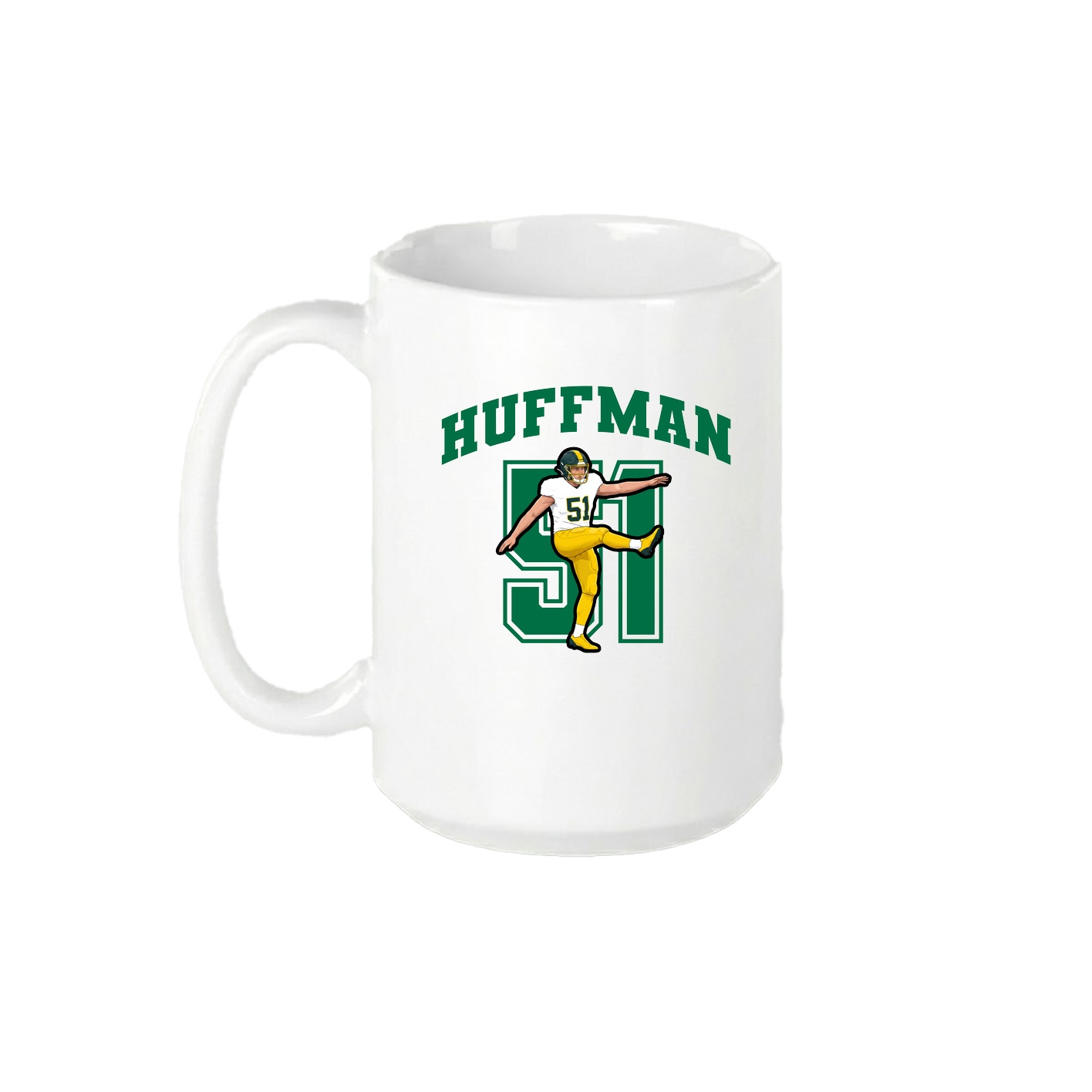15oz Coffee Mug — Number in White