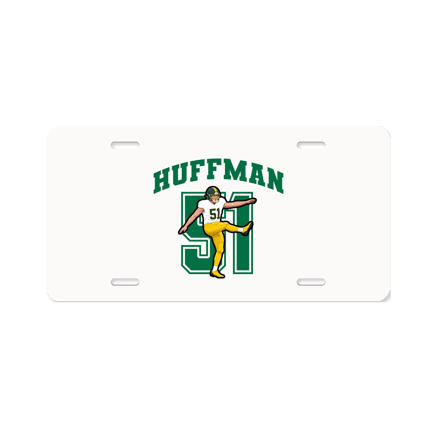 License Plate — Number in Classic
