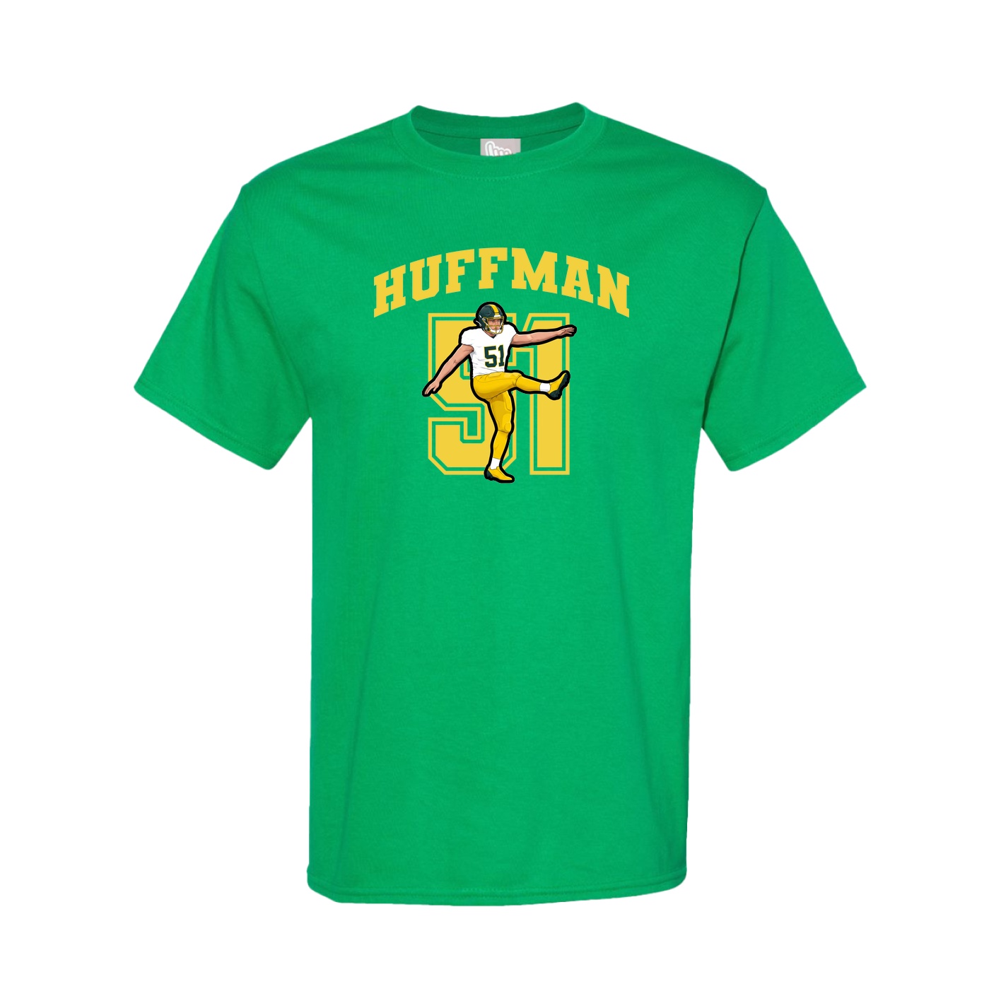 Youth Tee — Number in Green