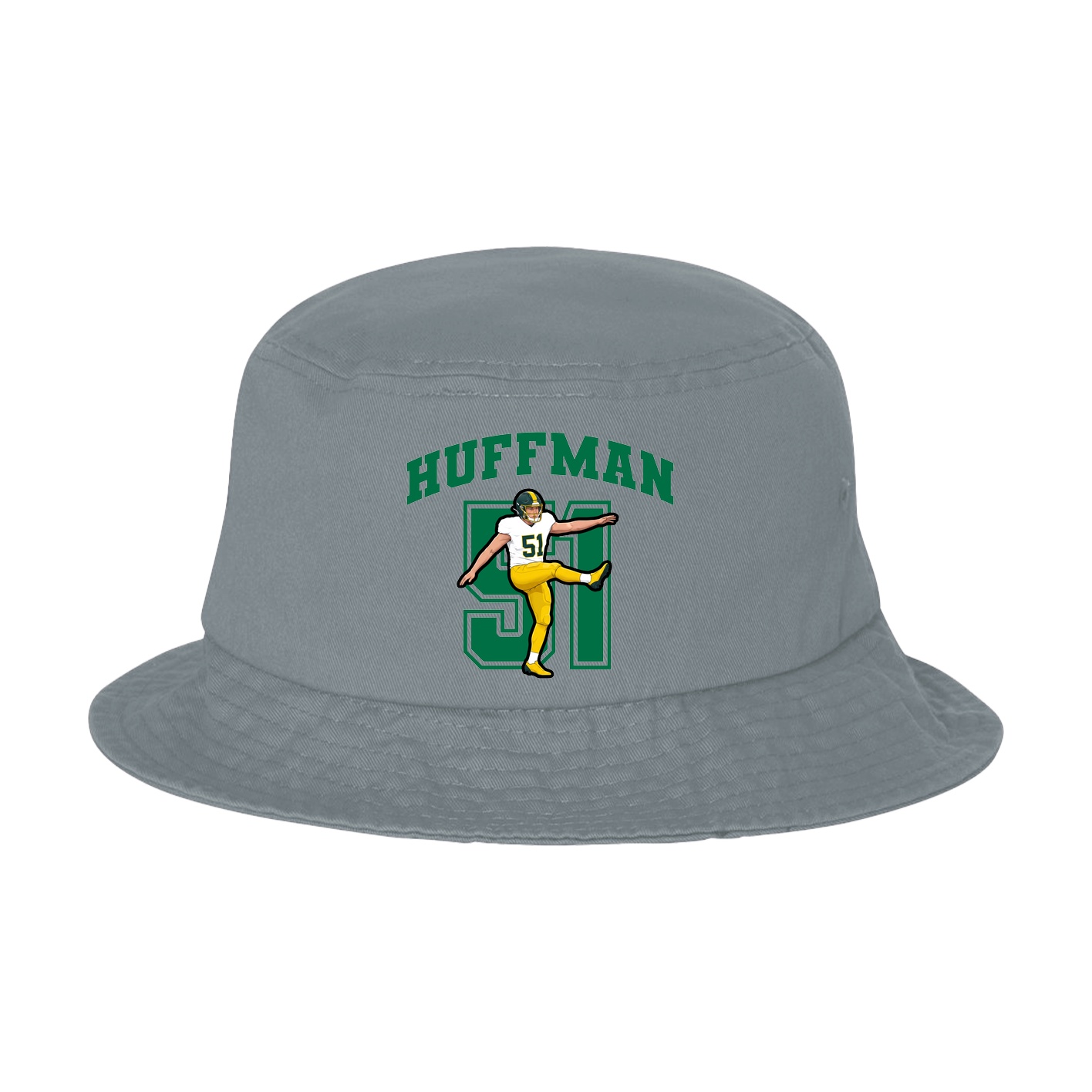 Bucket Cap — Number in Grey