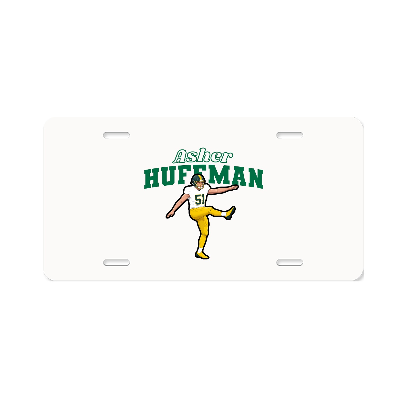 License Plate — Name Arch in Classic