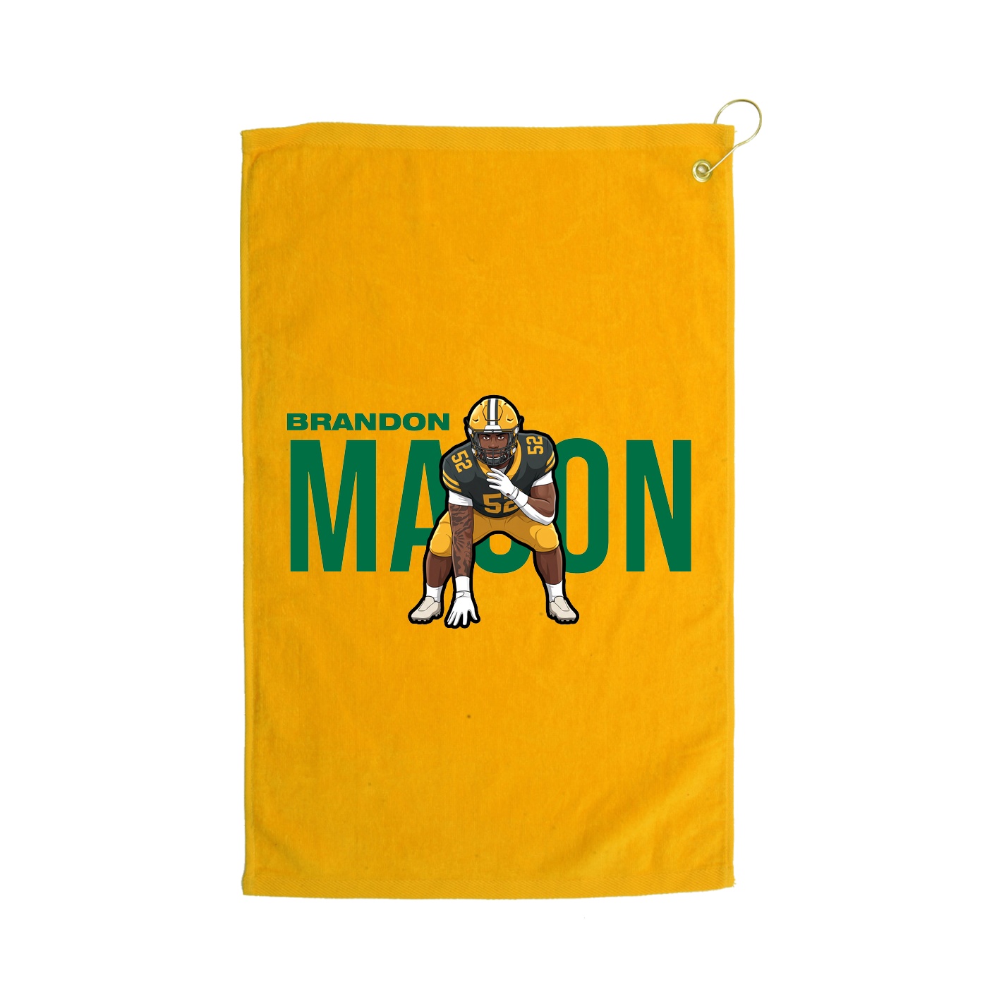 Golf Towel — Player Name in Gold
