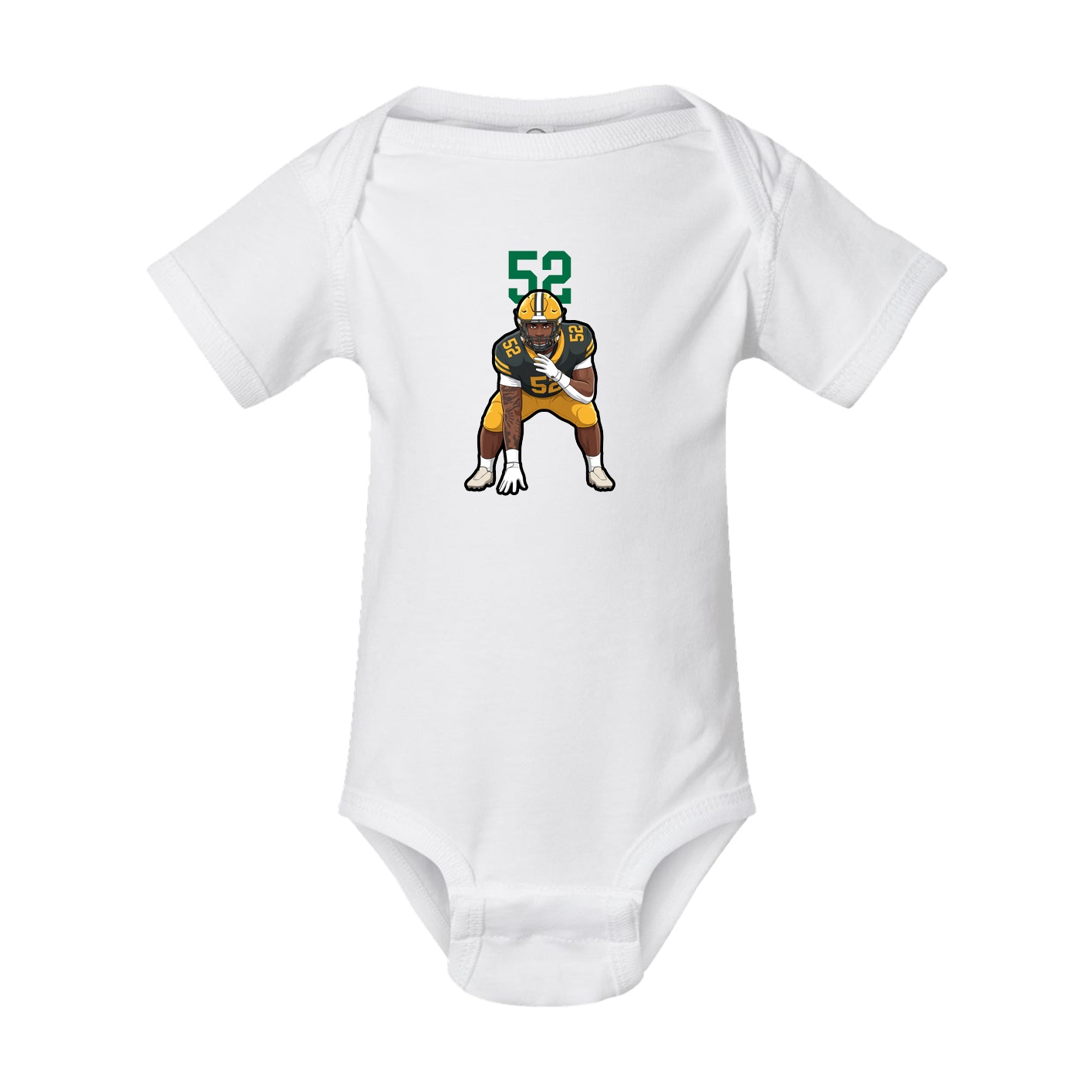 Baby Onesie — Number Top in White