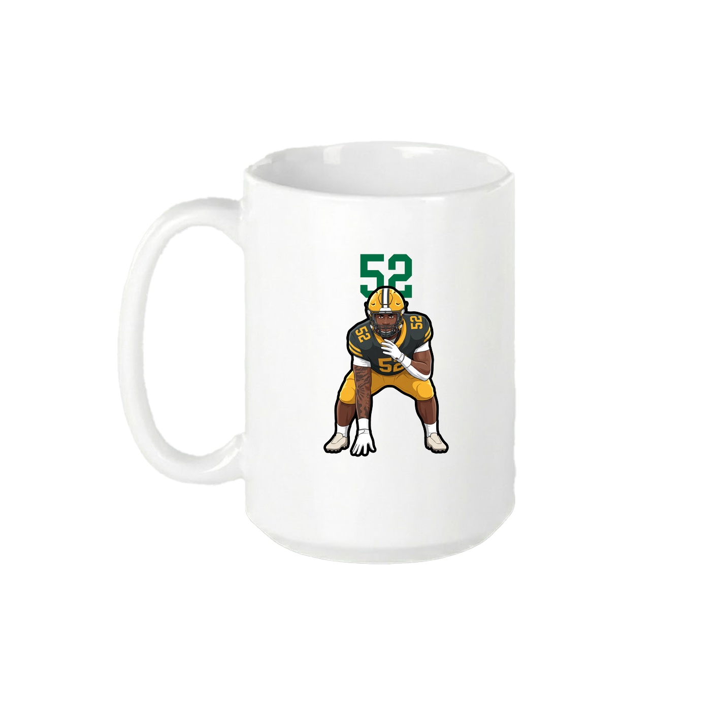 15oz Coffee Mug — Number Top in White