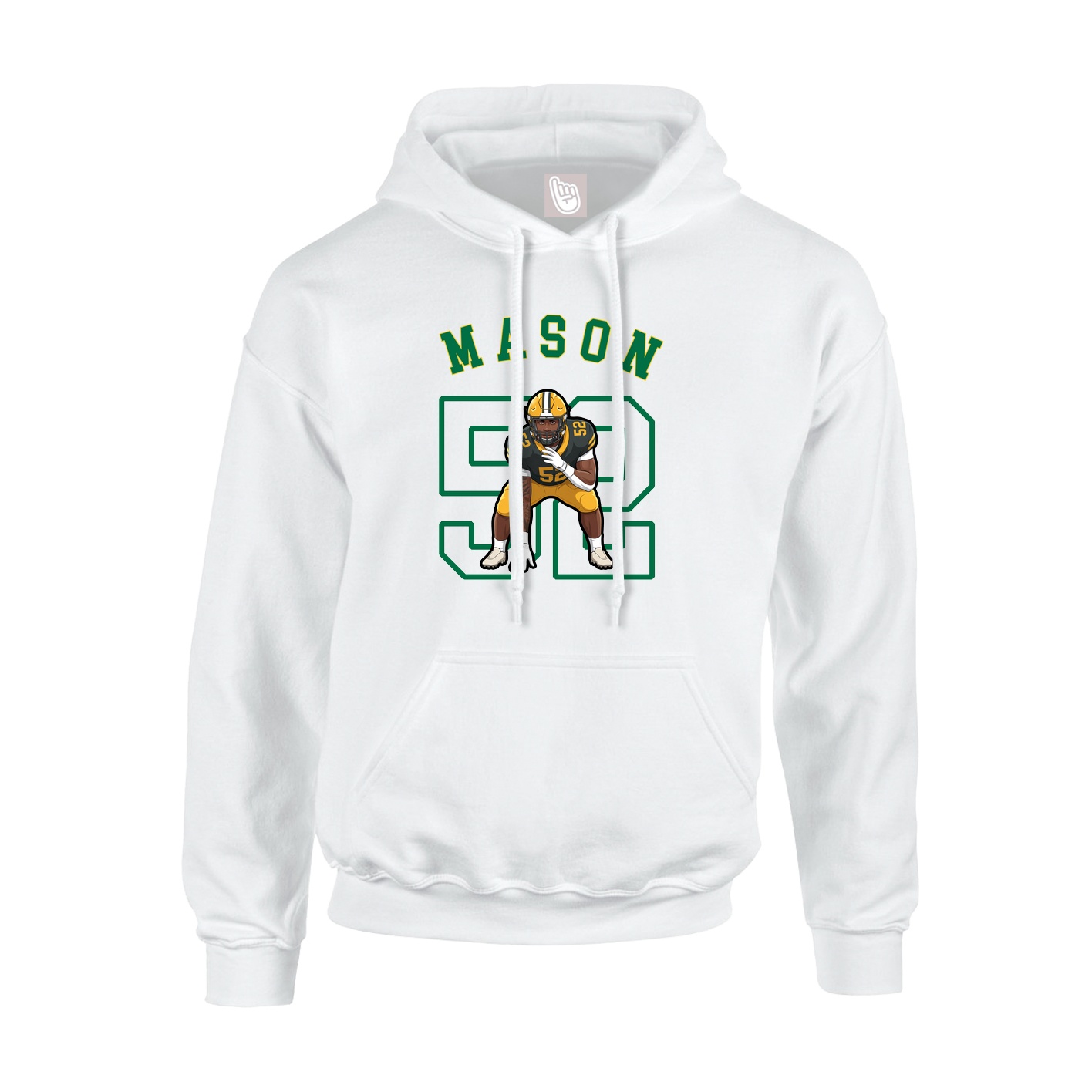 Youth Hoodie — Shirsey Arch in White