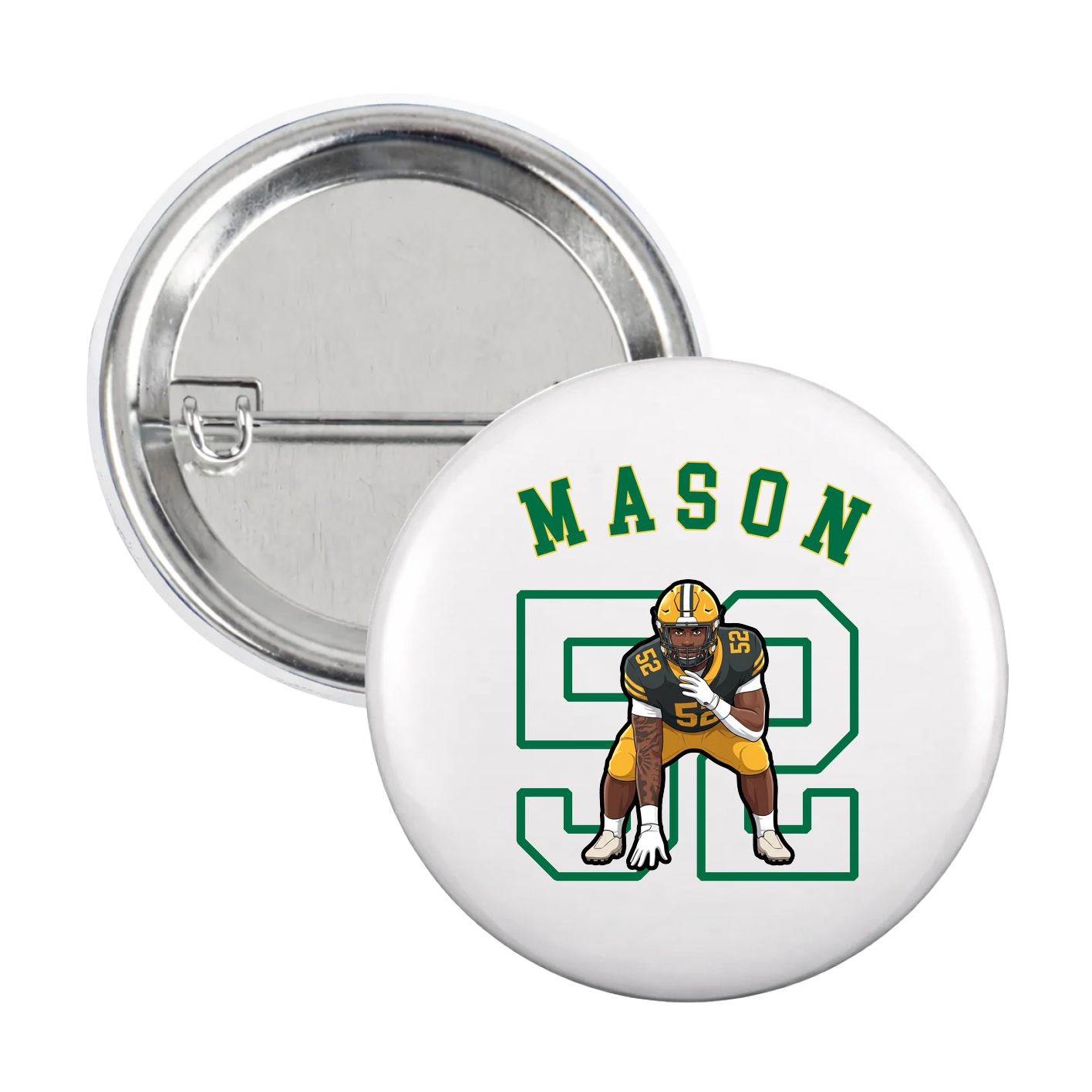 Game Day Button — Shirsey Arch in White