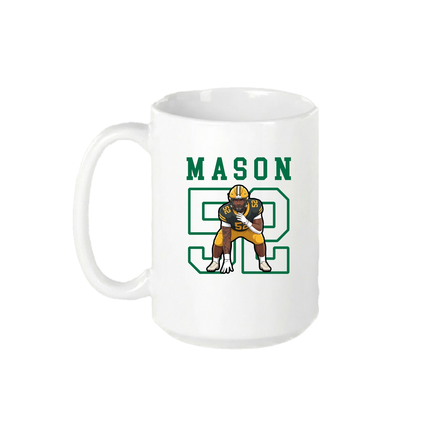 15oz Coffee Mug — Shirsey in White