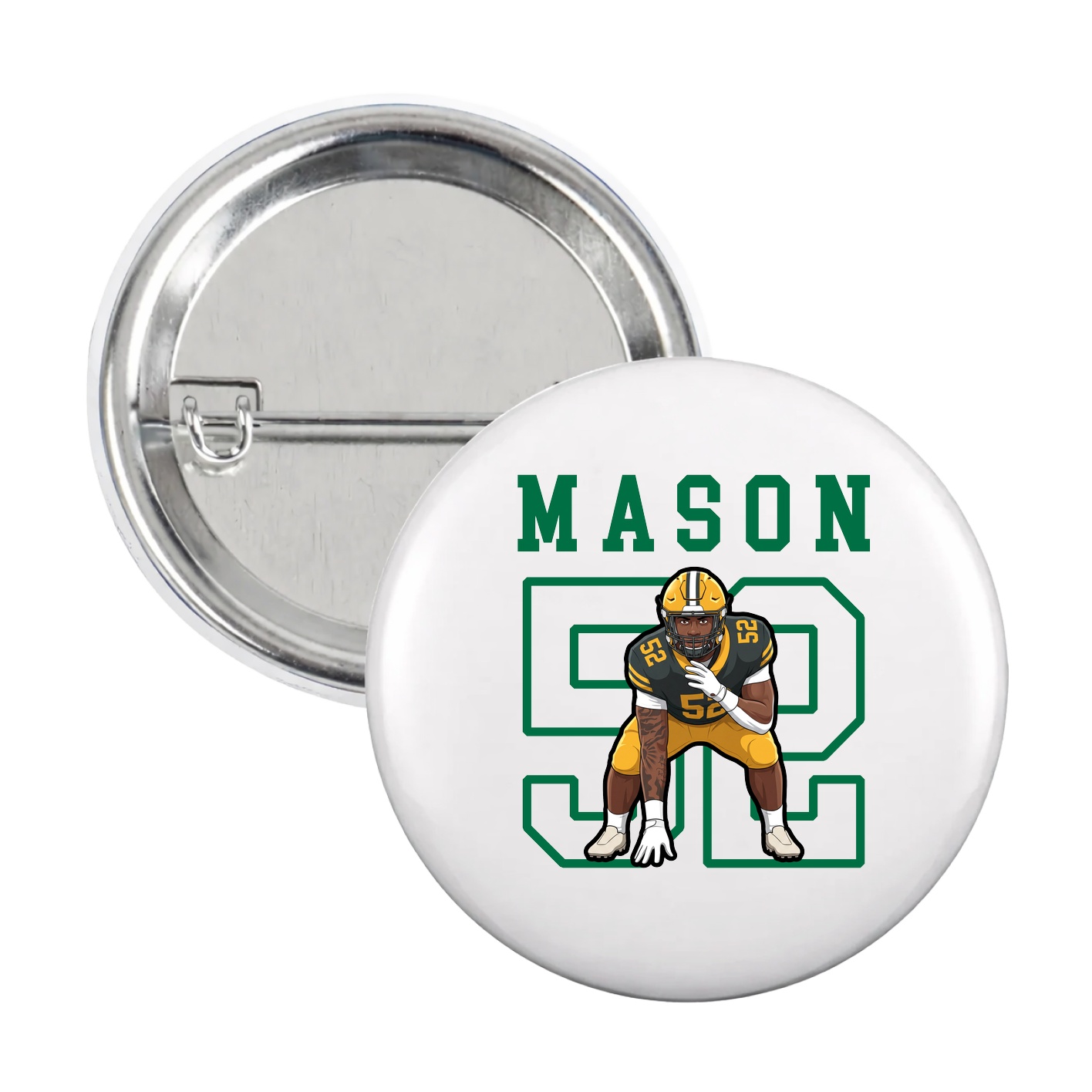 Game Day Button — Shirsey in White