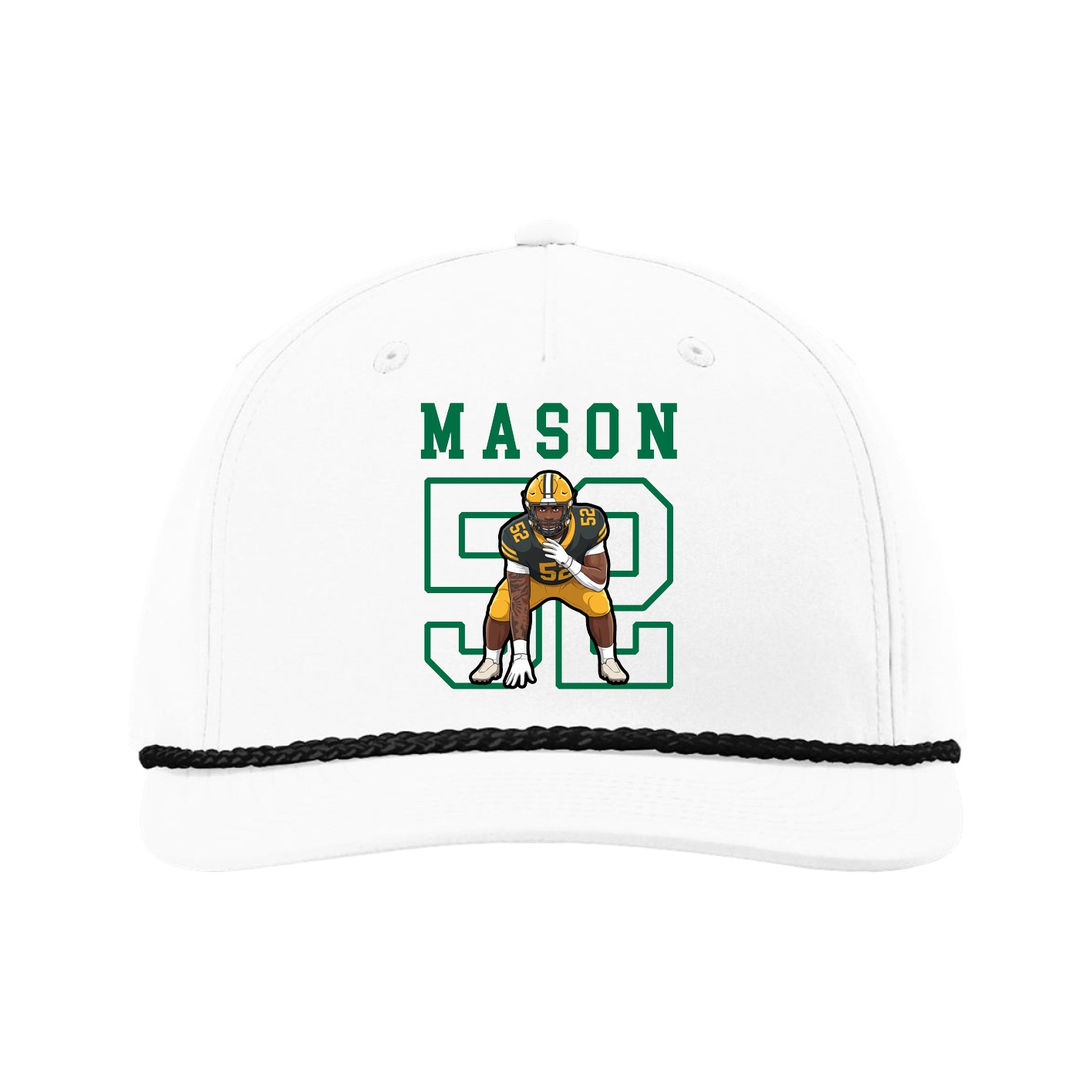Five-Panel Classic Rope Cap — Shirsey in White