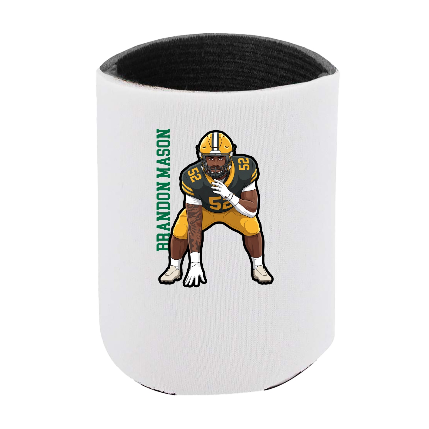 Can Holder — Name Vertical in White