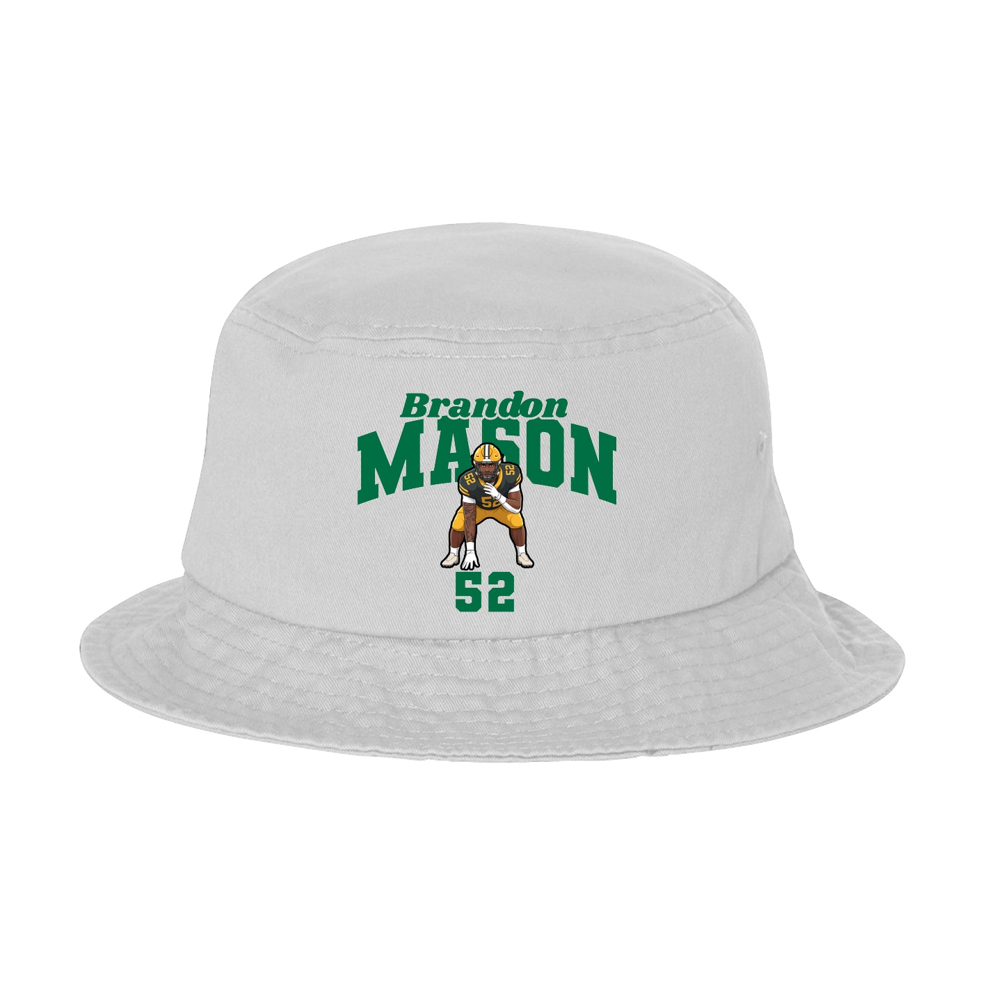 Bucket Cap — Signature Arch in White