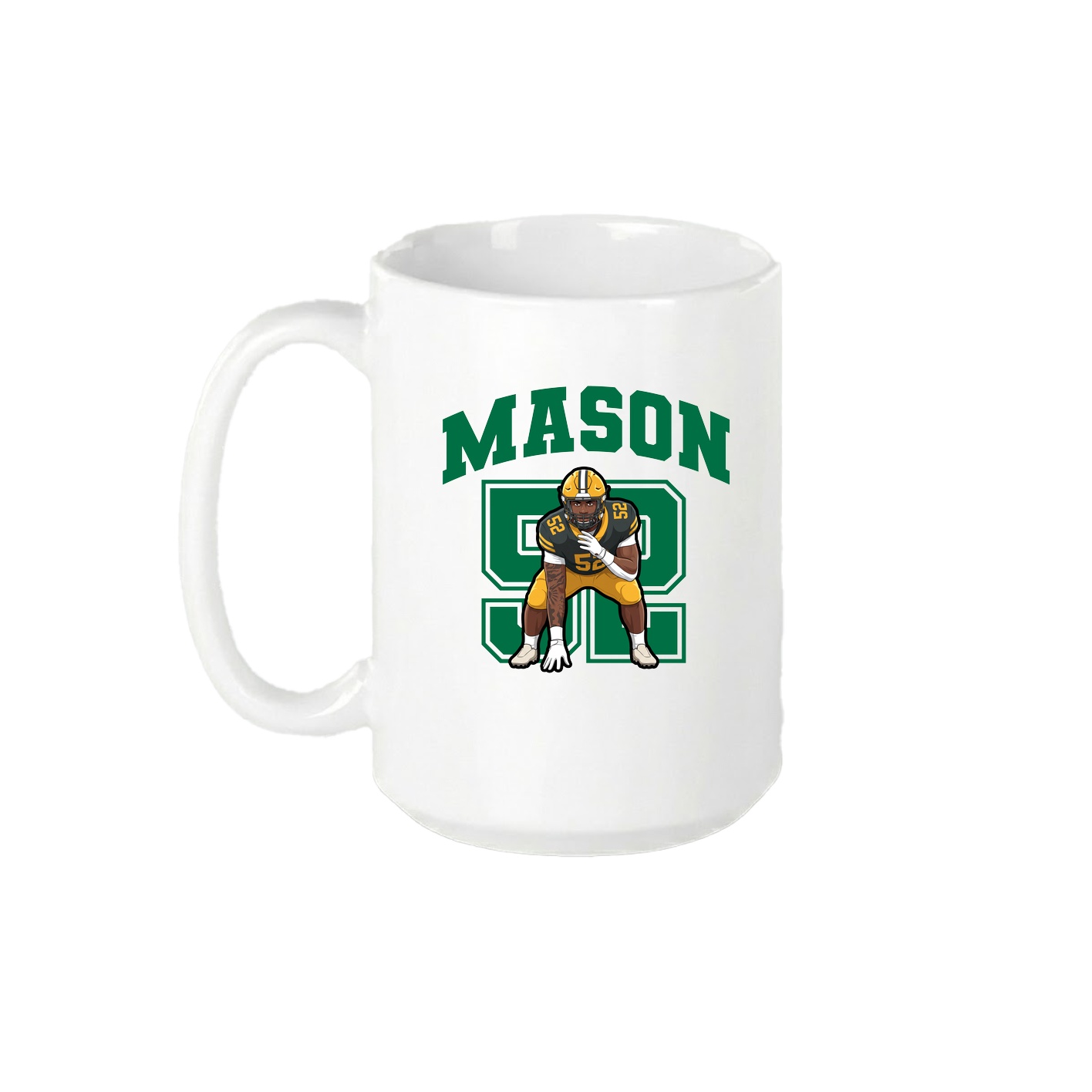 15oz Coffee Mug — Number in White