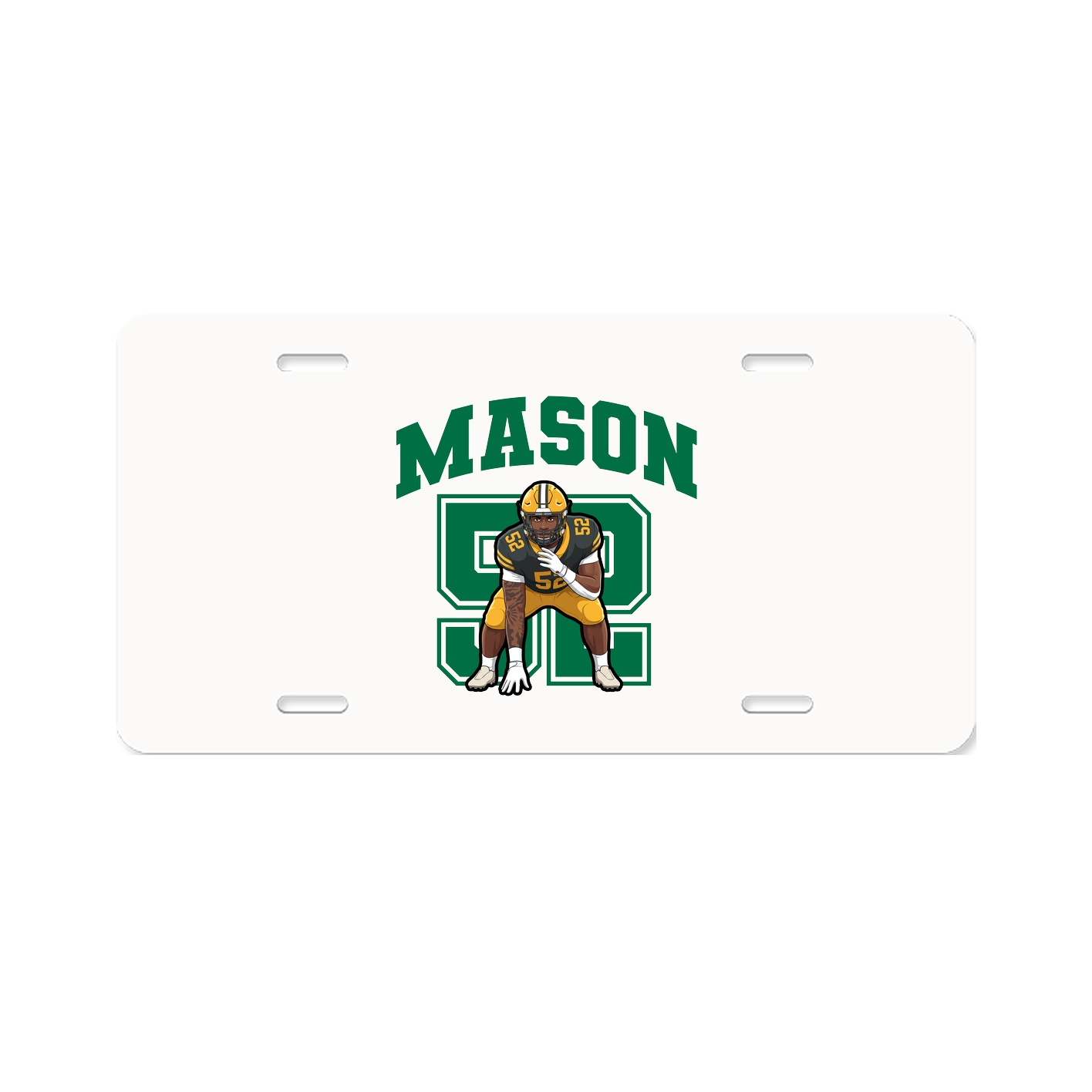 License Plate — Number in Classic