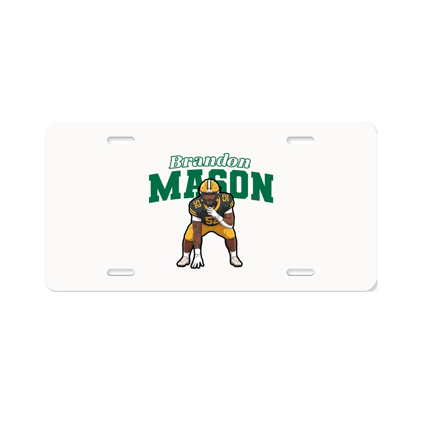 License Plate — Name Arch in Classic