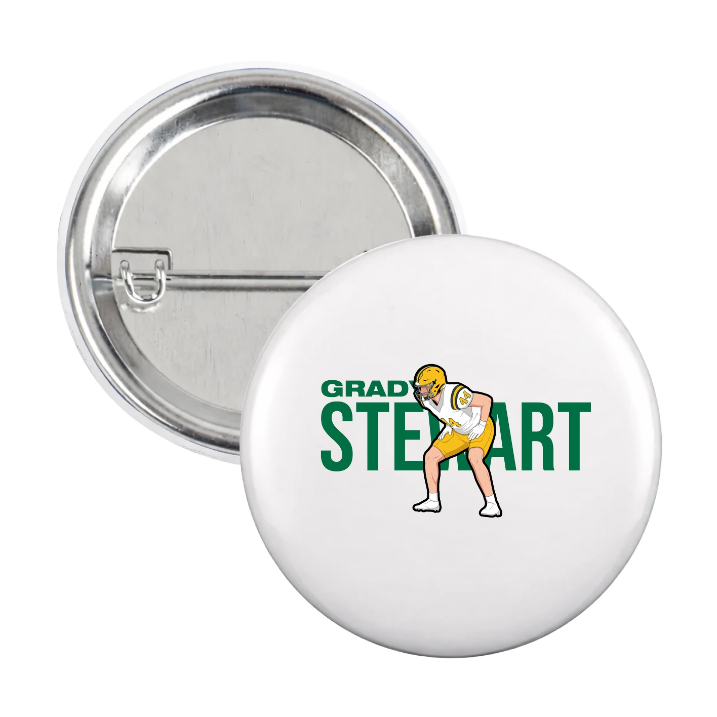 Game Day Button — Player Name in White