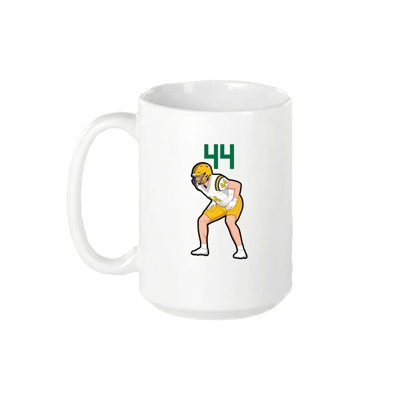 15oz Coffee Mug — Number Top in White