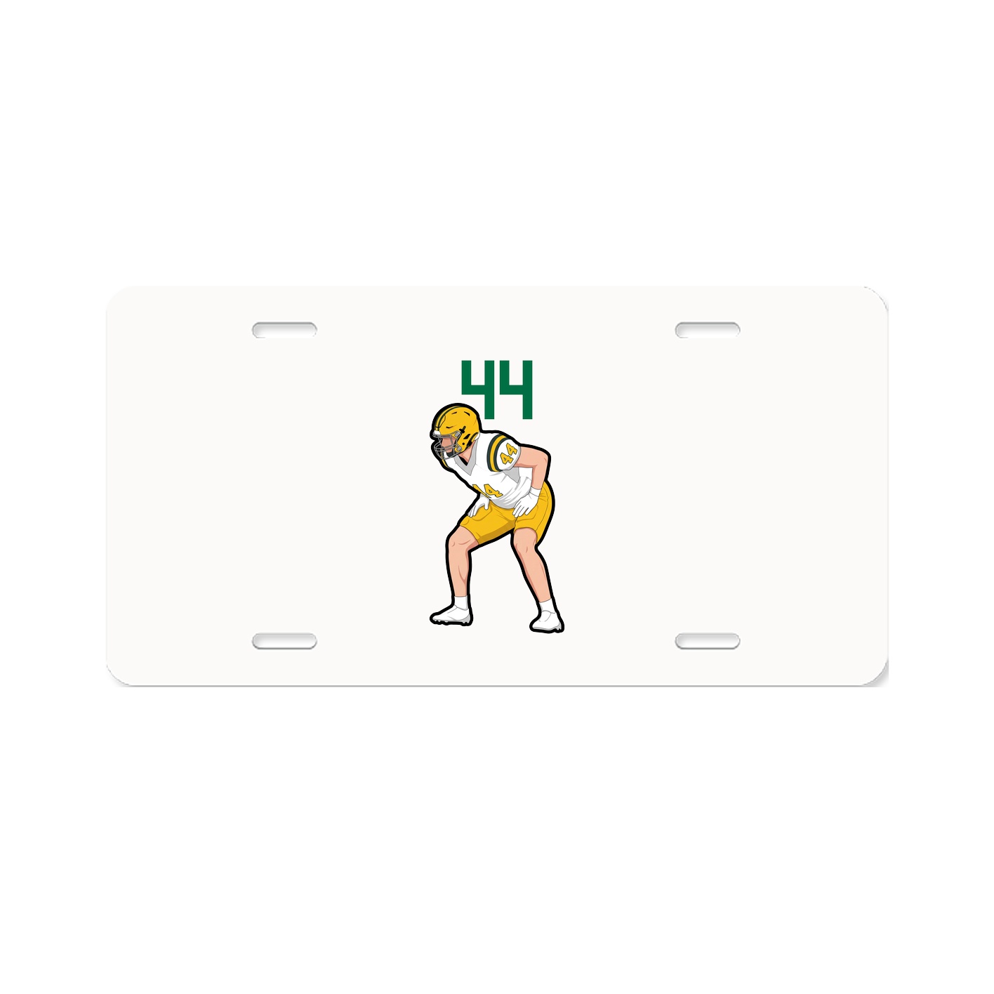 License Plate — Number Top in Classic