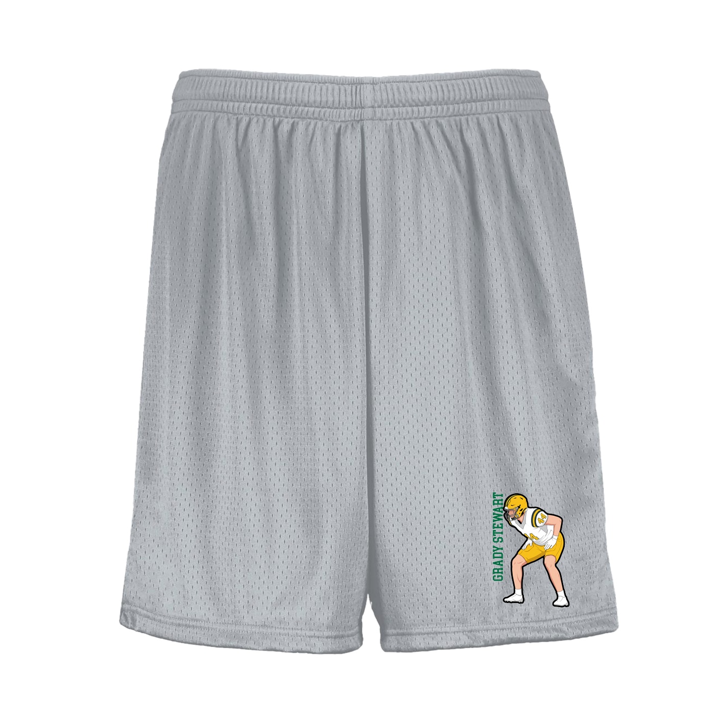 Shorts — Name Vertical in Silver