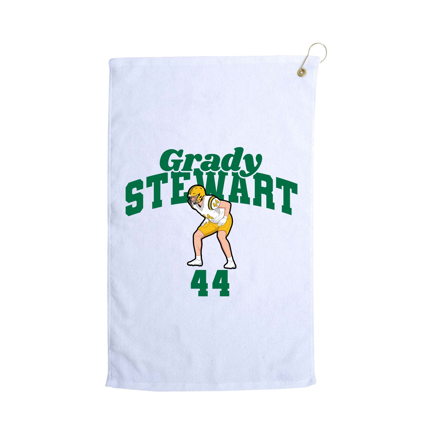Golf Towel — Signature Arch in White