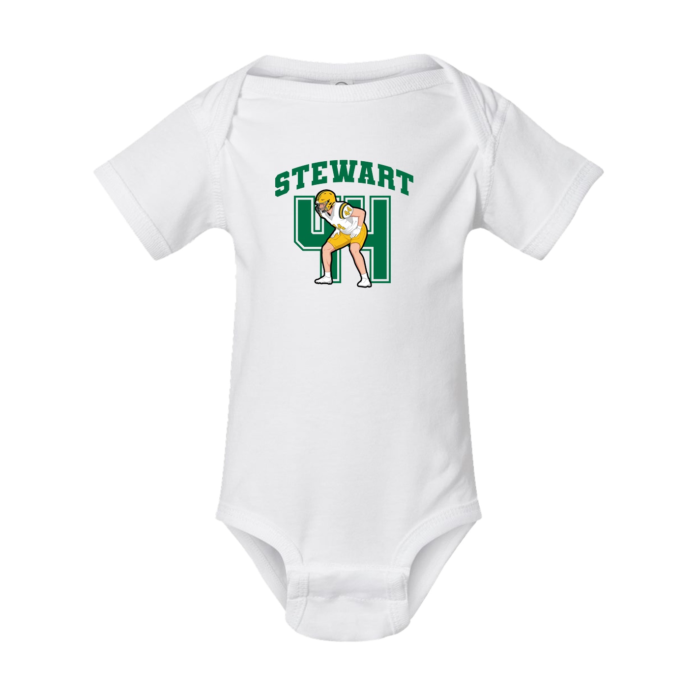 Baby Onesie — Number in White