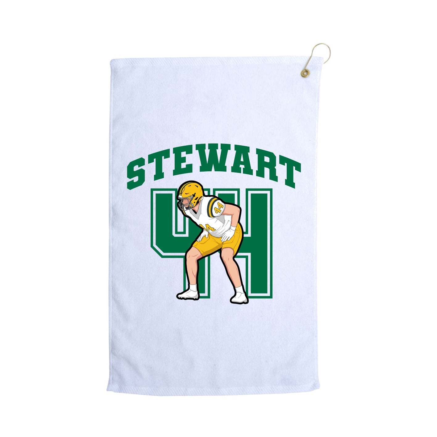 Golf Towel — Number in White