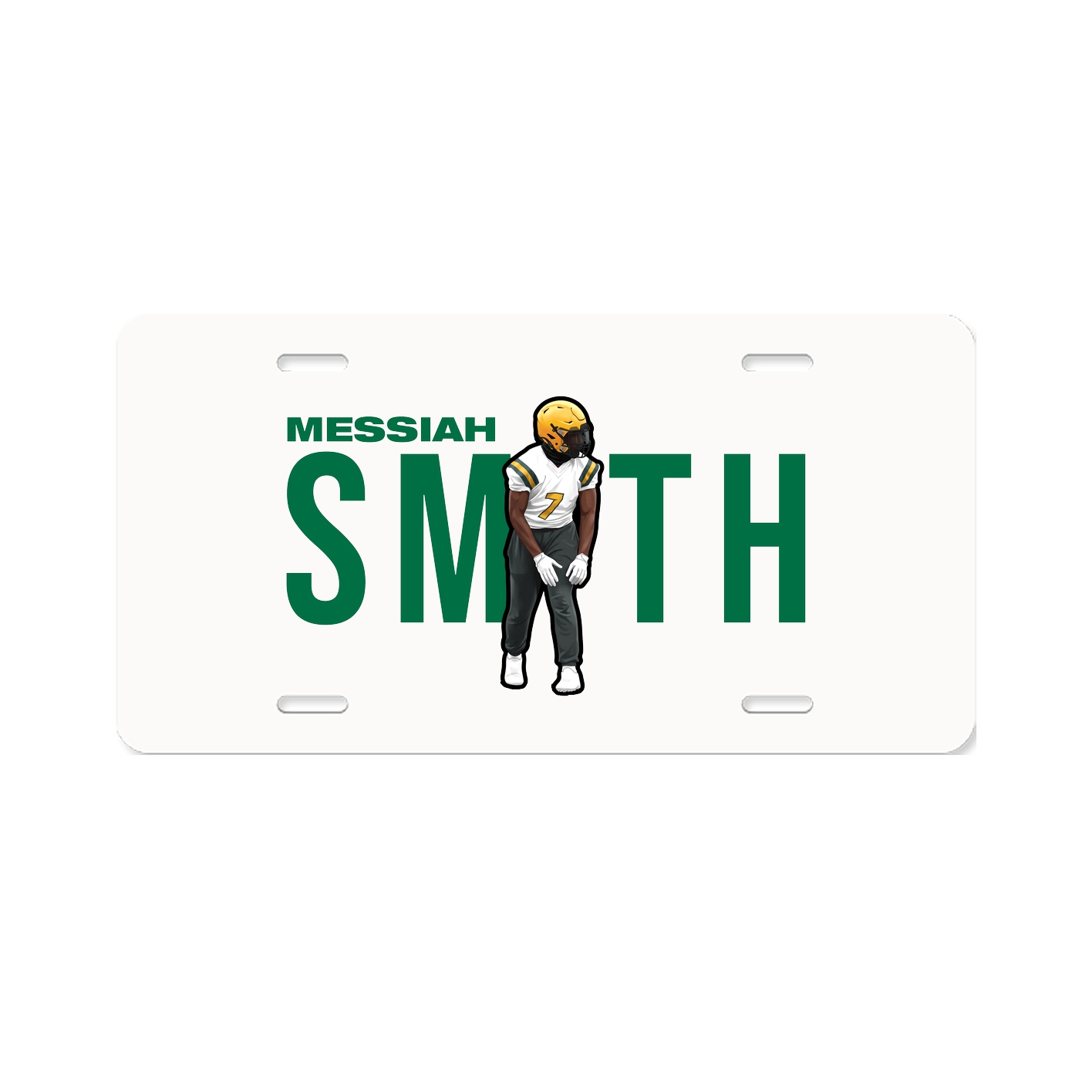 License Plate — Player Name in Classic
