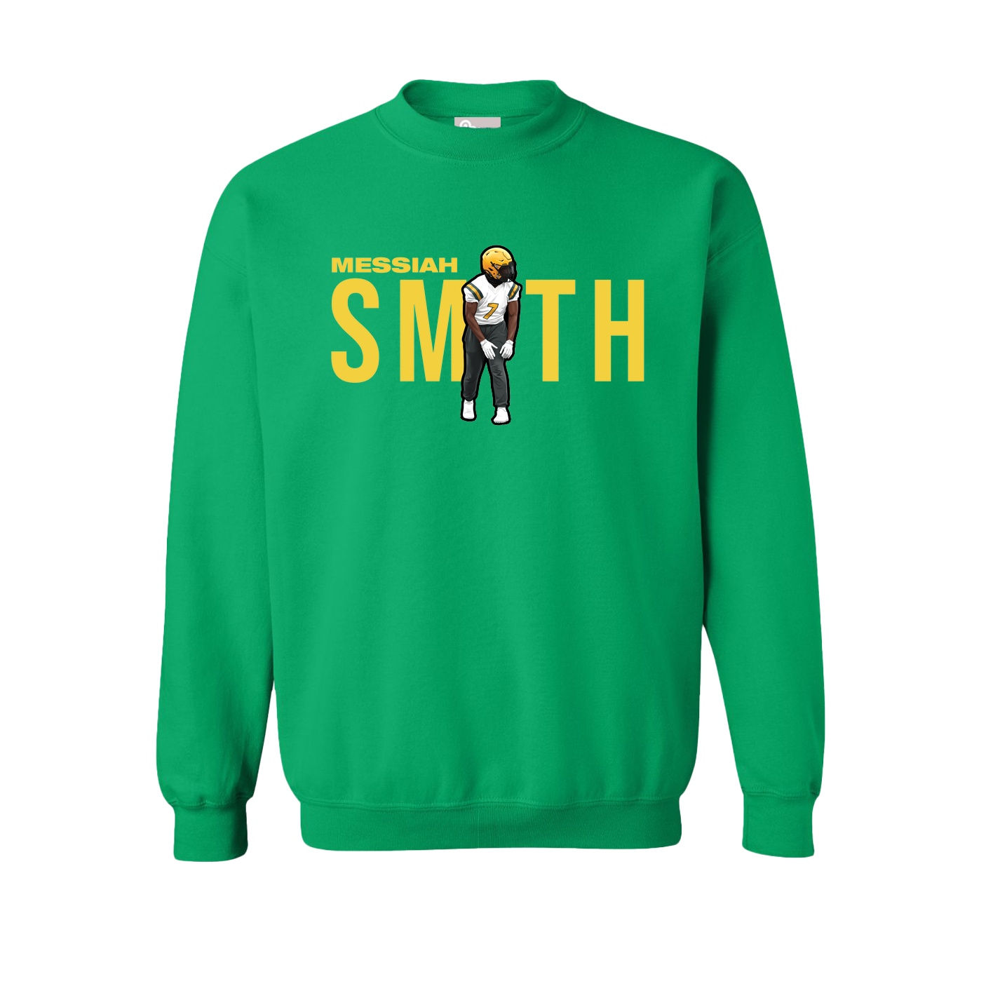Fleece Crew — Player Name in Green