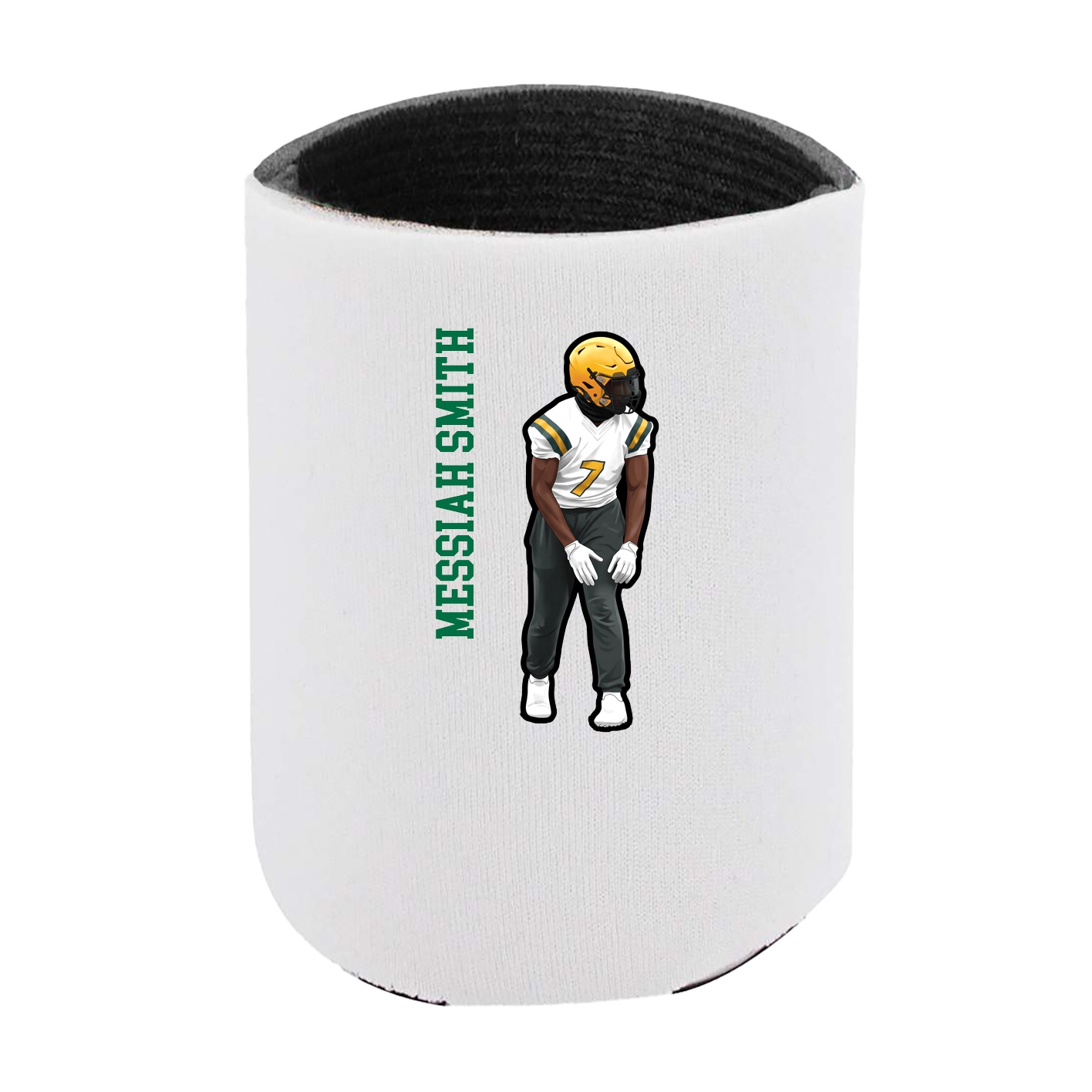Can Holder — Name Vertical in White