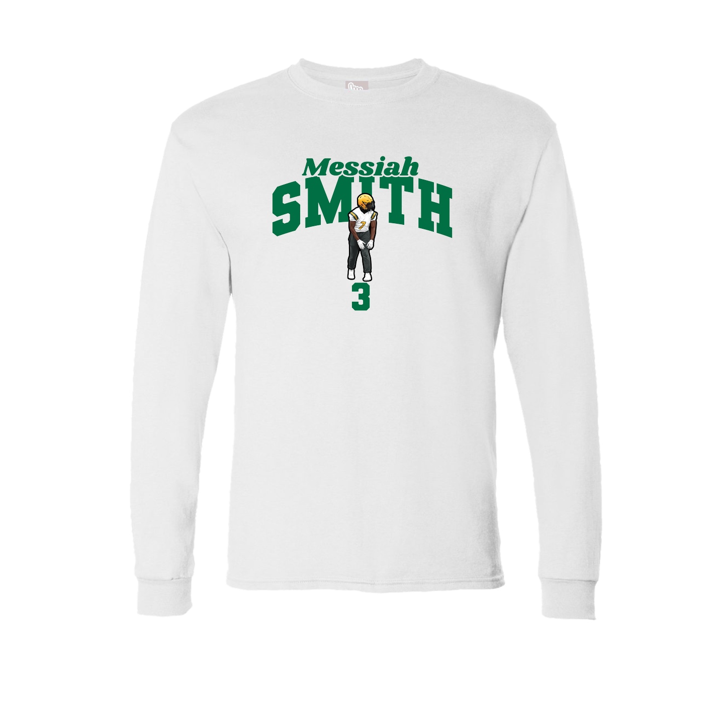 Long Sleeve Tee — Signature Arch in White