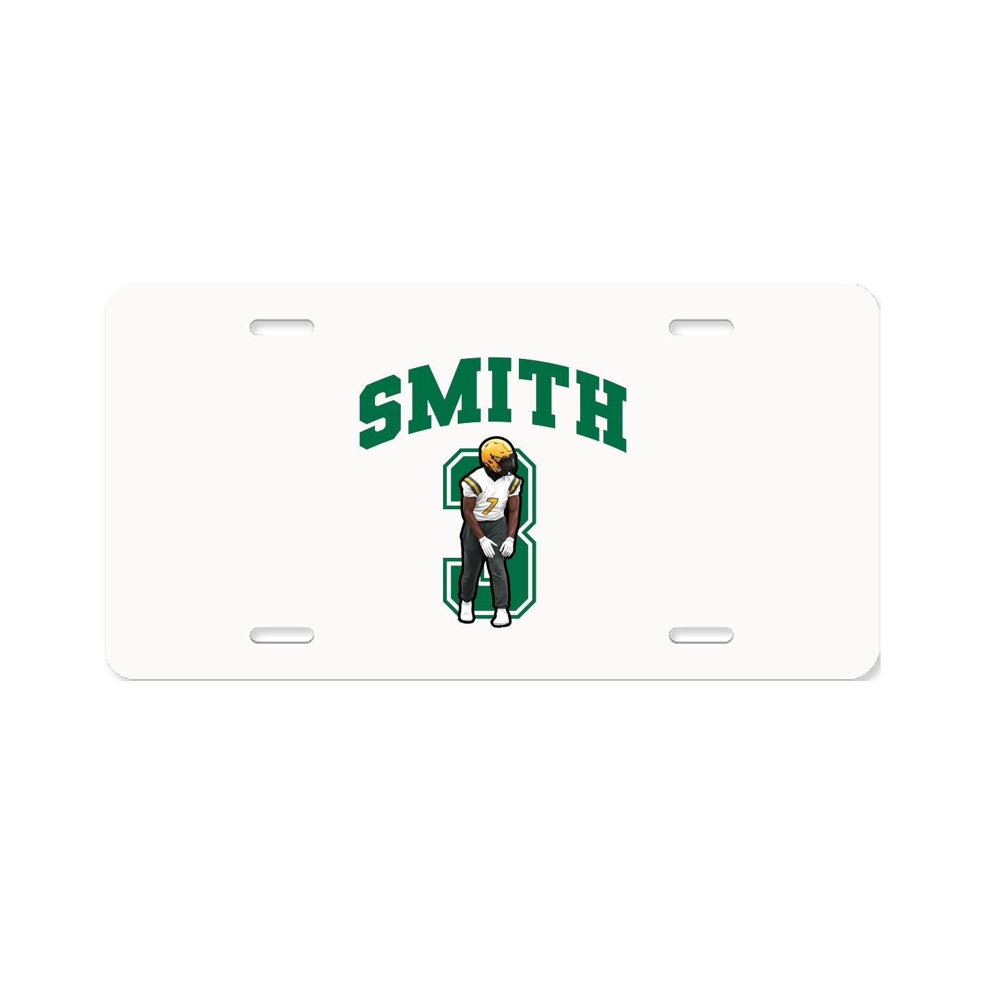 License Plate — Number in Classic