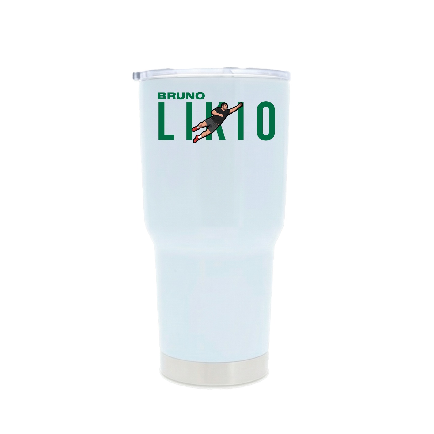 30oz Stainless Steel Tumbler — Player Name in White