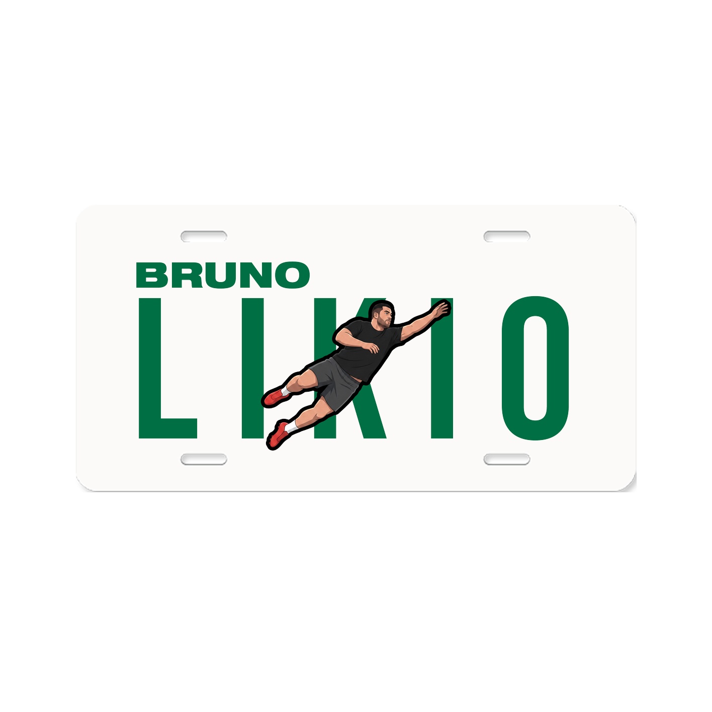 License Plate — Player Name in Classic