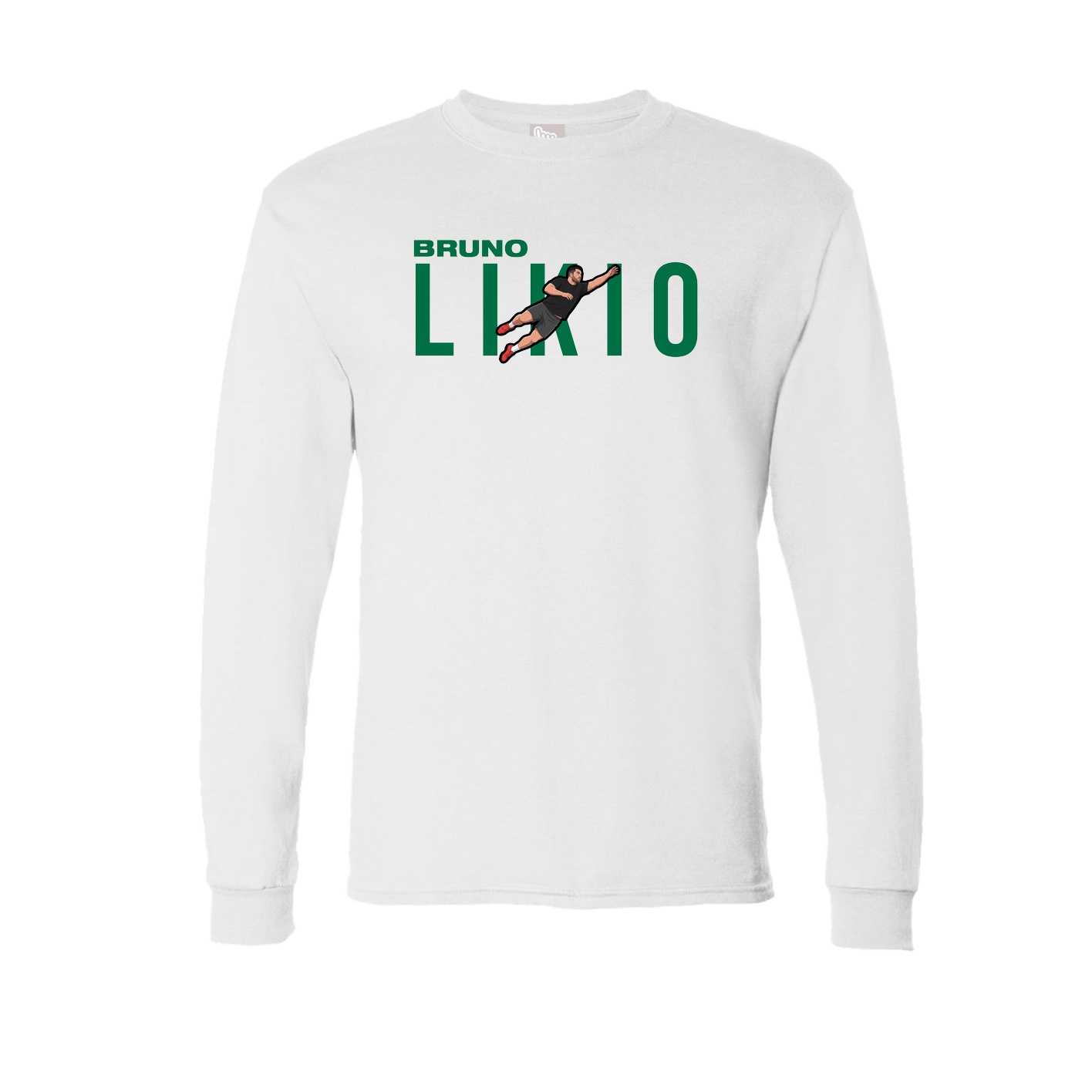 Long Sleeve Tee — Player Name in White