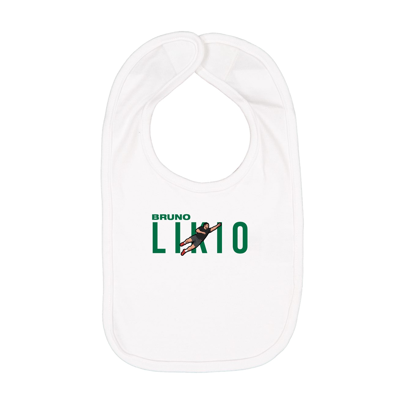 Infant Bib — Player Name in White