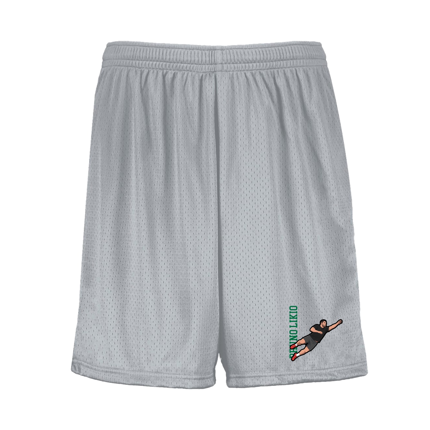 Shorts — Name Vertical in Silver
