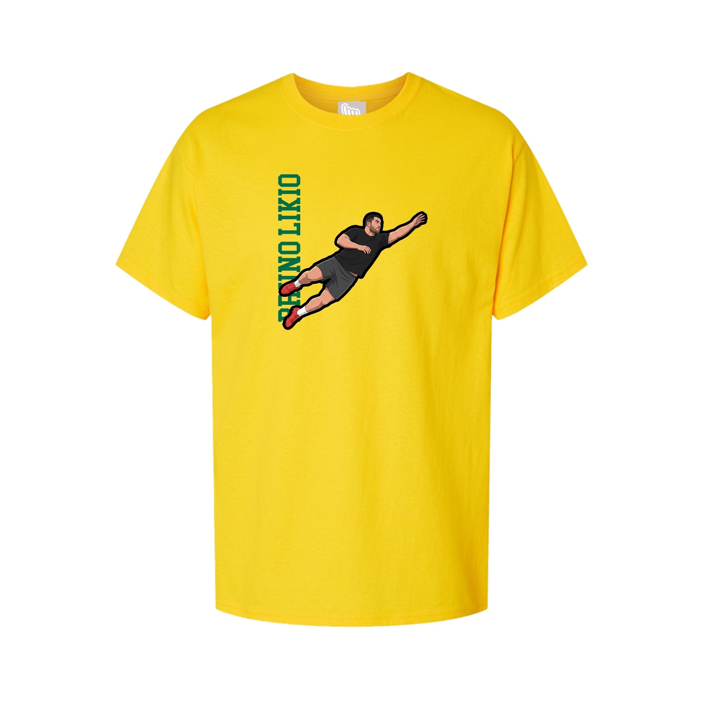 Tee — Name Vertical in Gold