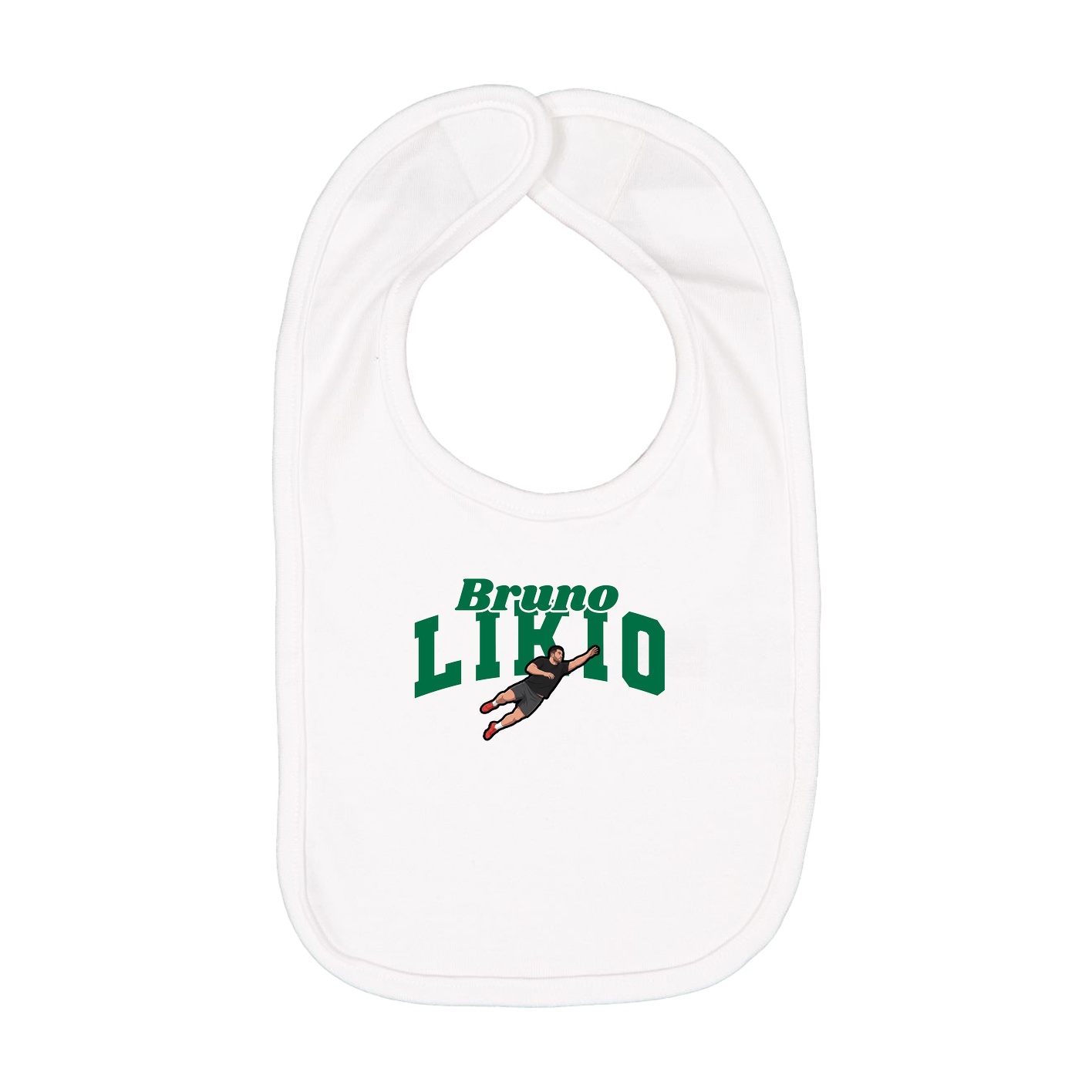 Infant Bib — Signature Arch in White