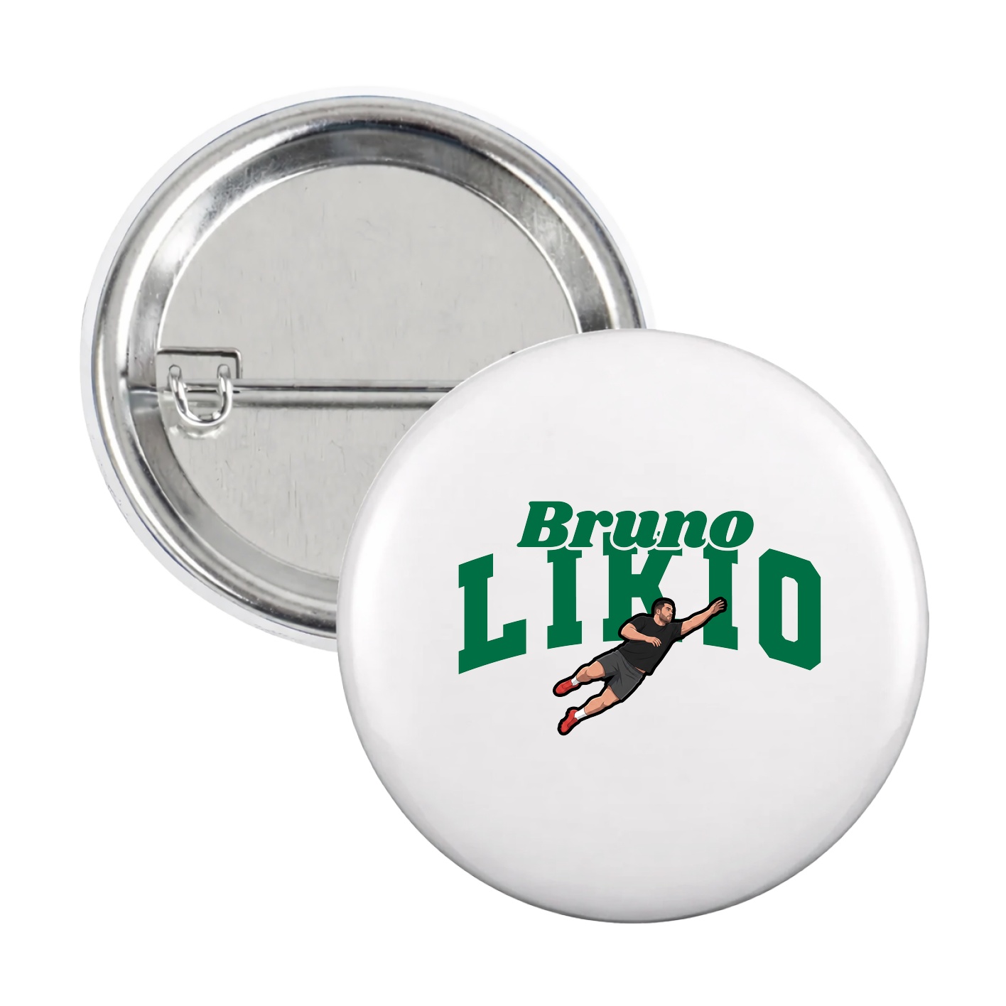 Game Day Button — Signature Arch in White