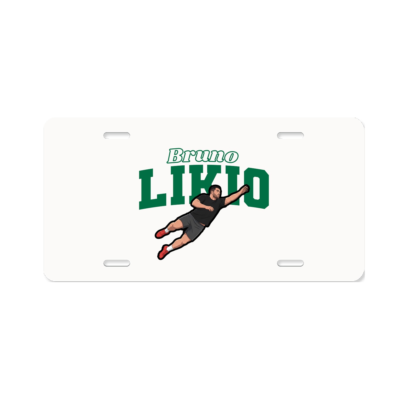 License Plate — Name Arch in Classic