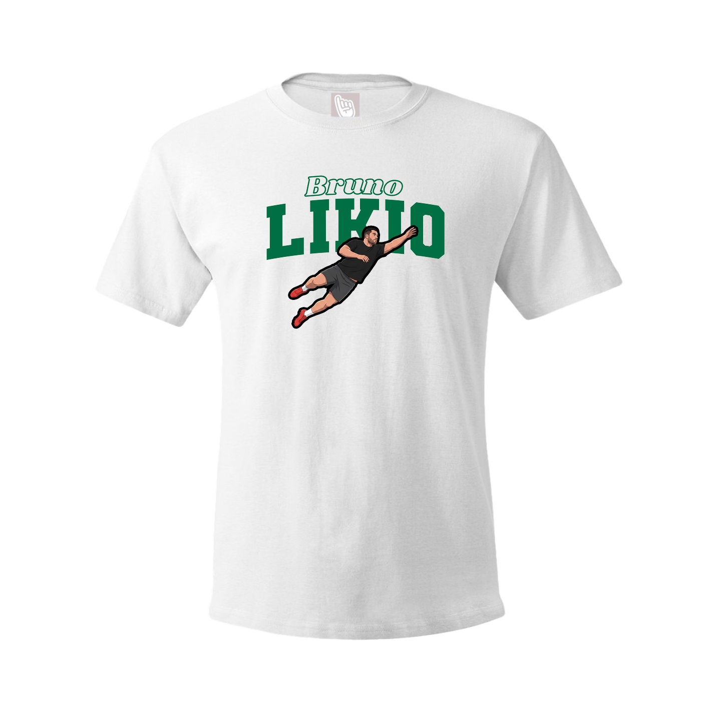 Youth Tee — Name Arch in White