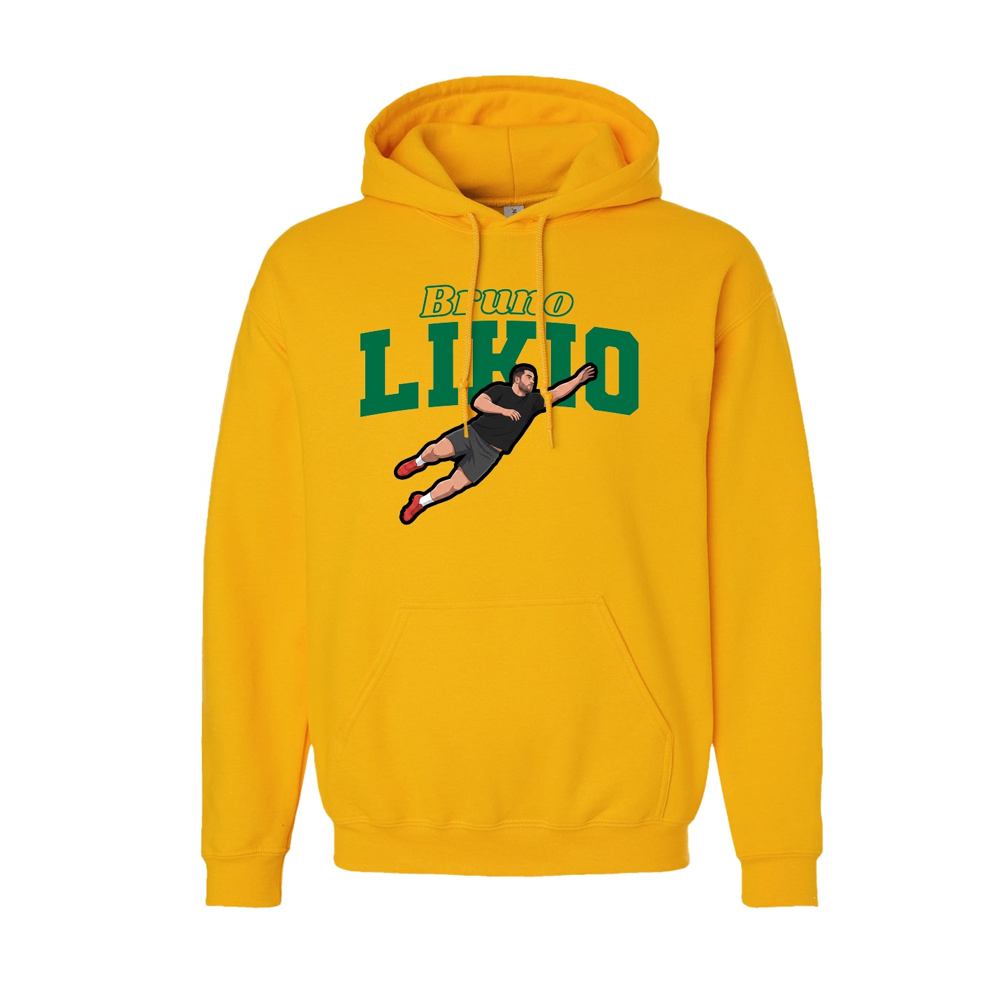 Hoodie — Name Arch in Gold