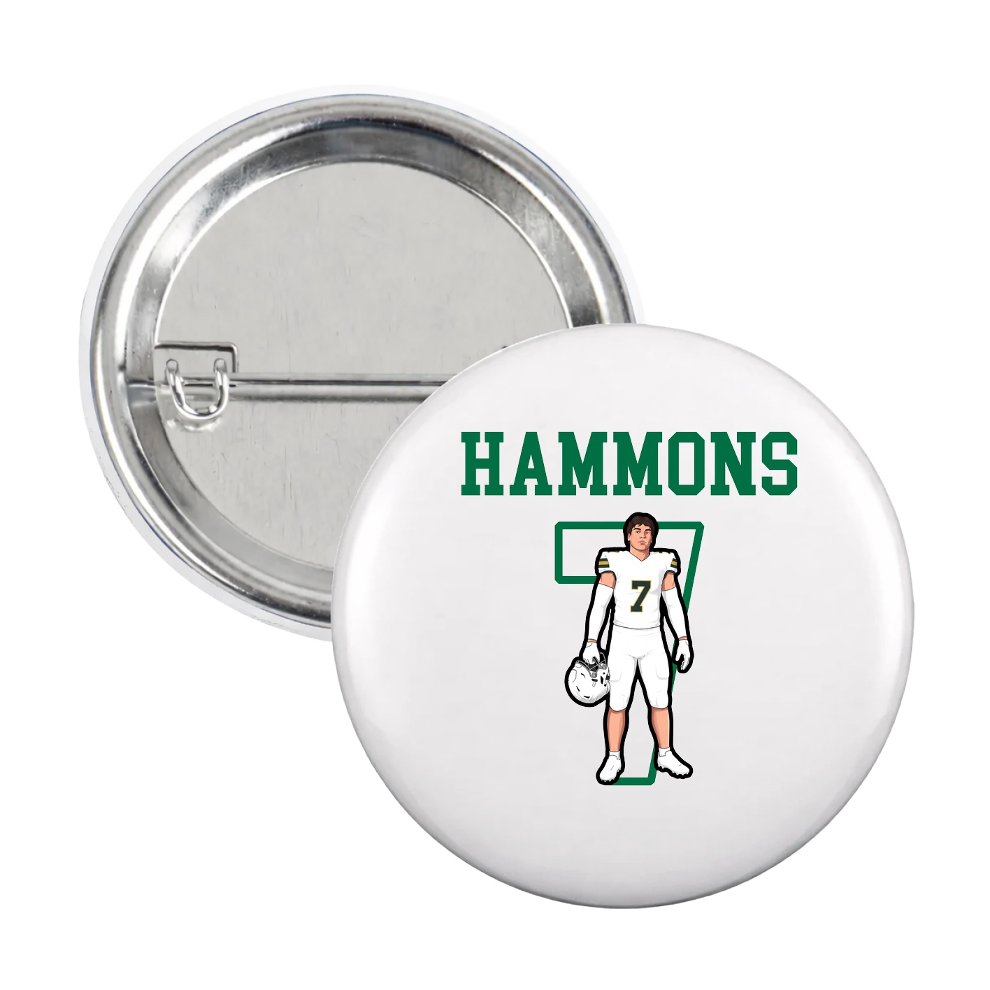 Game Day Button — Shirsey in White